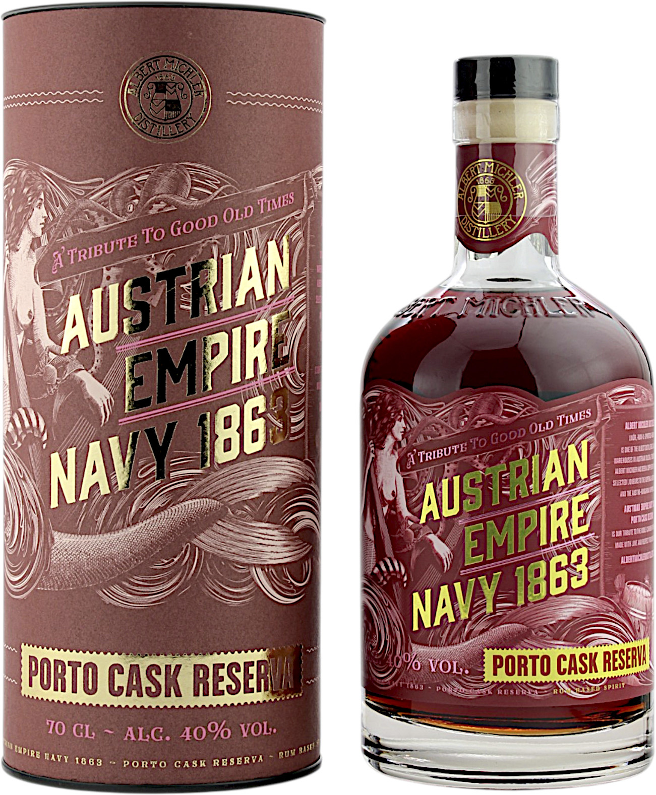 Austrian Empire Navy Reserve 1863 Porto Cask Reserve - Albert Michler 40.0% 0,7l