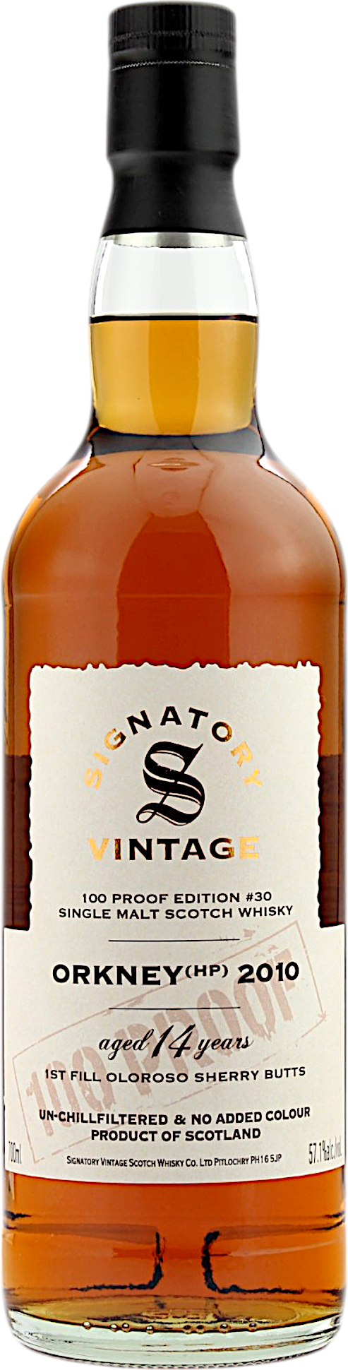 Orkney (HP) 14 Jahre 2010/2024 Signatory 100 Proof Edition #30 57.1% 0,7l
