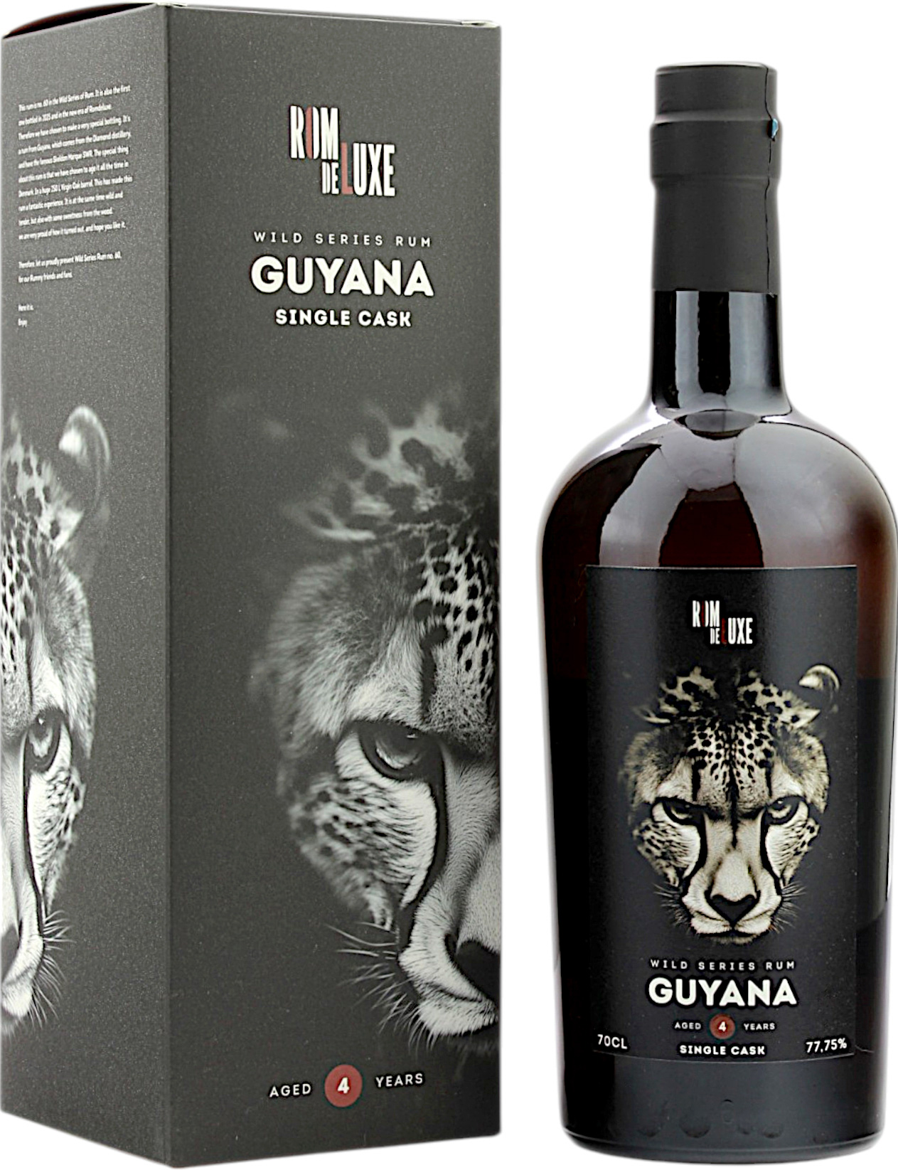 Guyana 4 Jahre Wild Series Rum No.60 RomDeLuxe Single Cask 77.7% 0,7l