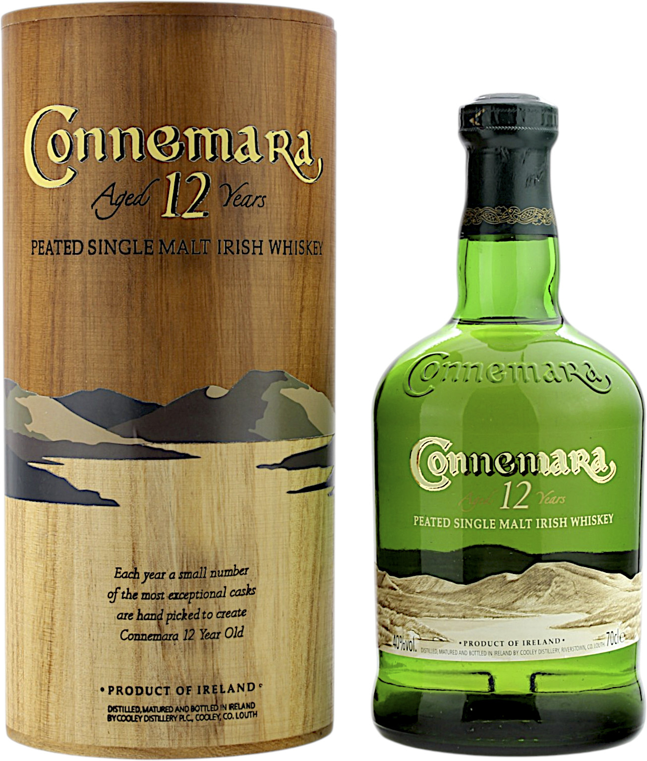 Connemara 12 Jahre 2011 altes Design mit Holztube 40.0% 0,7l