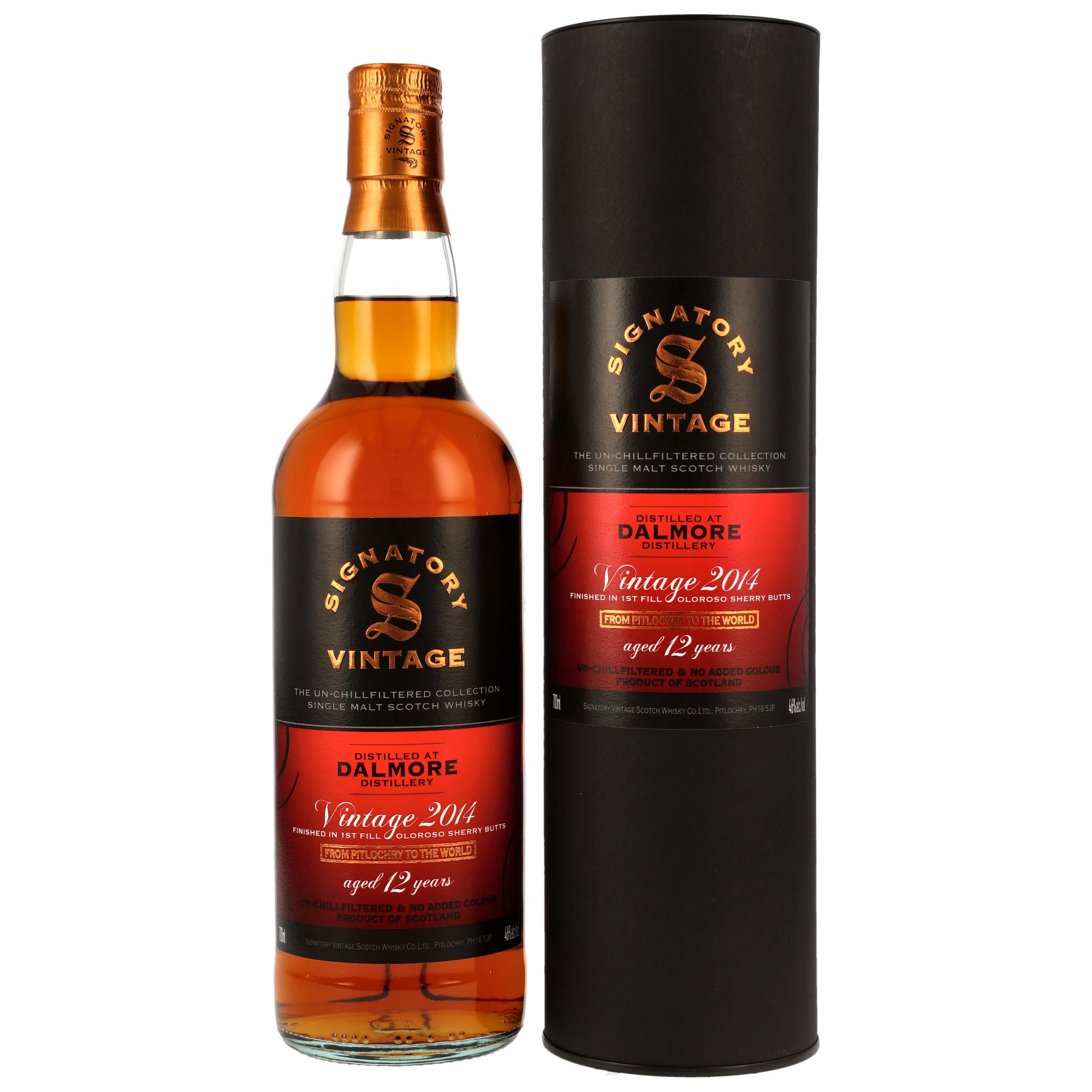 Dalmore 12 Jahre 2014/2026 1st Fill Oloroso Sherry Butts Finish #3 + 6 Signatory Vintage 46.0% 0,7l