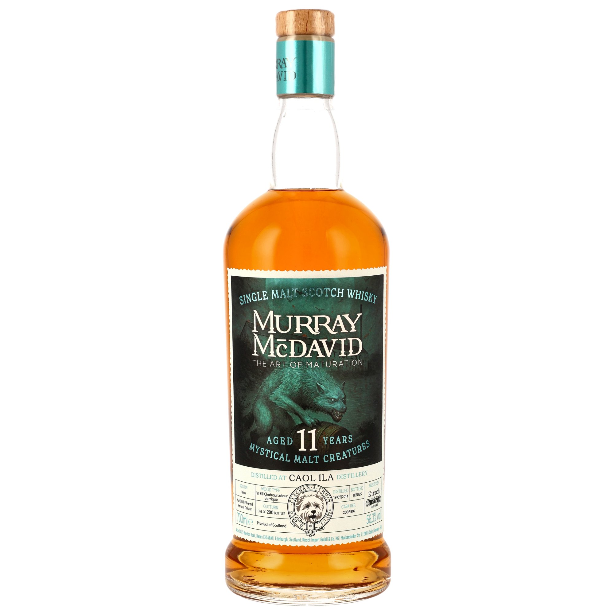 Caol Ila 11 Jahre 2014/2025 Mystical Malt Creatures 1st Fill Chateau Latour Cask Murray McDavid 56.3% 0,7l