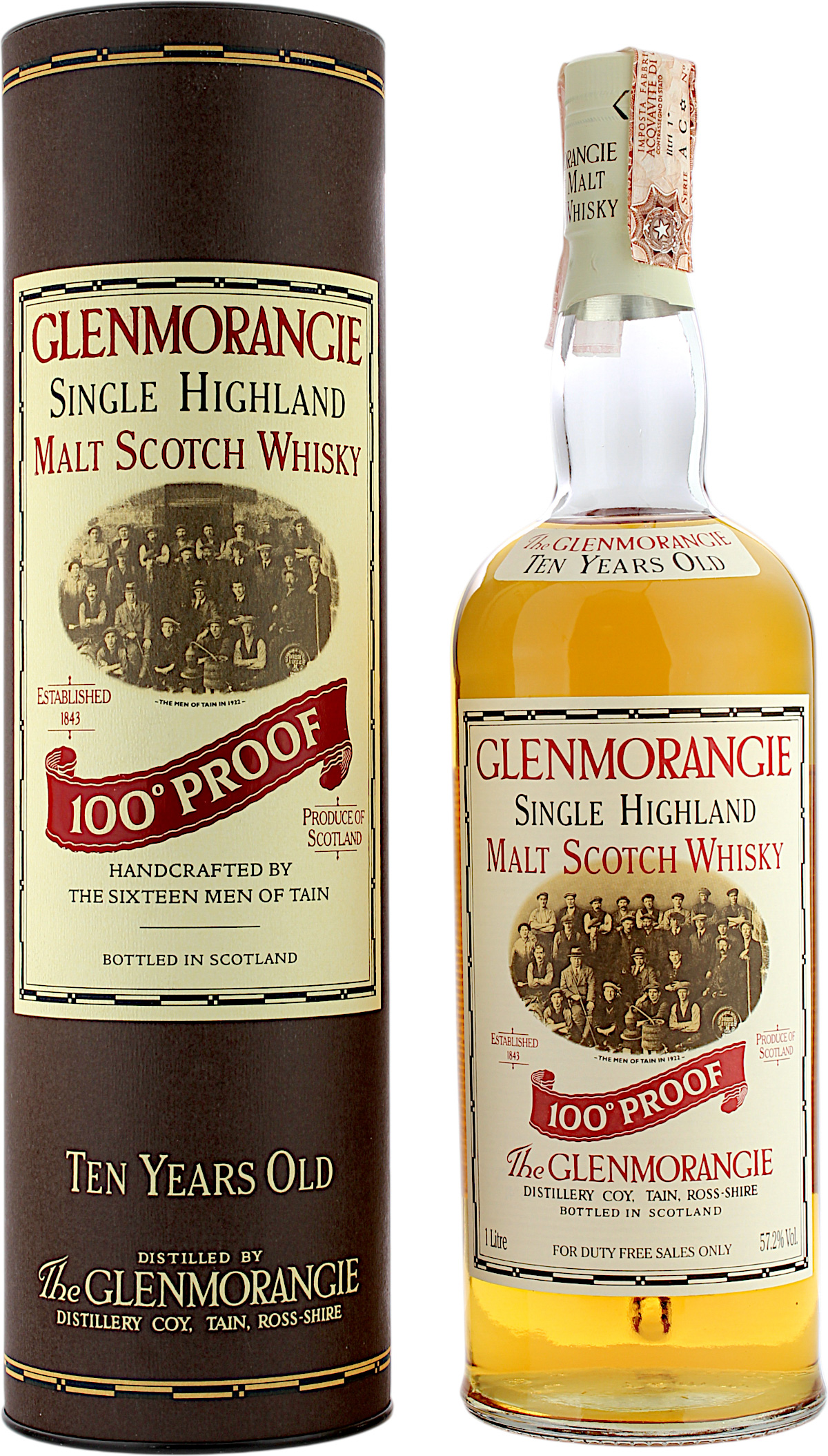 Glenmorangie 10 Jahre 100° PROOF 57.2% 1 Liter