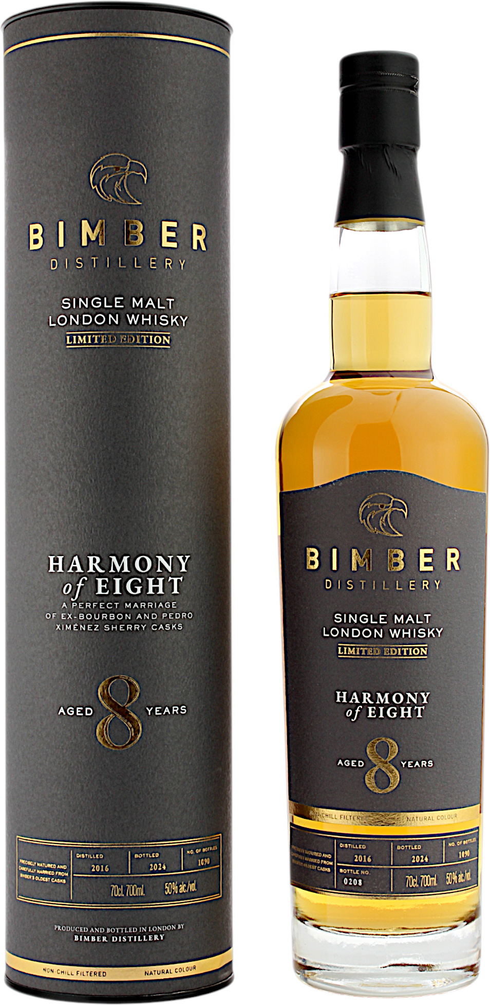 Bimber 8 Jahre Harmony of the Eight Limited Edition 2024 50.0% 0,7l