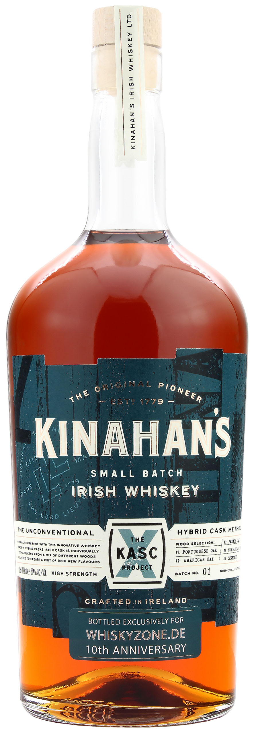 Kinahan's Kasc Project X Small Batch Irish Whiskey Whiskyzone exklusiv 50.0% 1l