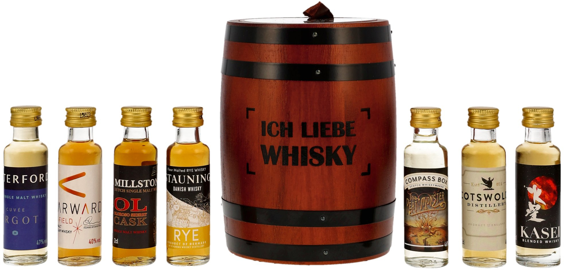 Whisky Tasting Fass Edition 2023 - ICH LIEBE WHISKY - Scotch Whisky 44.7% 7x 0,02l