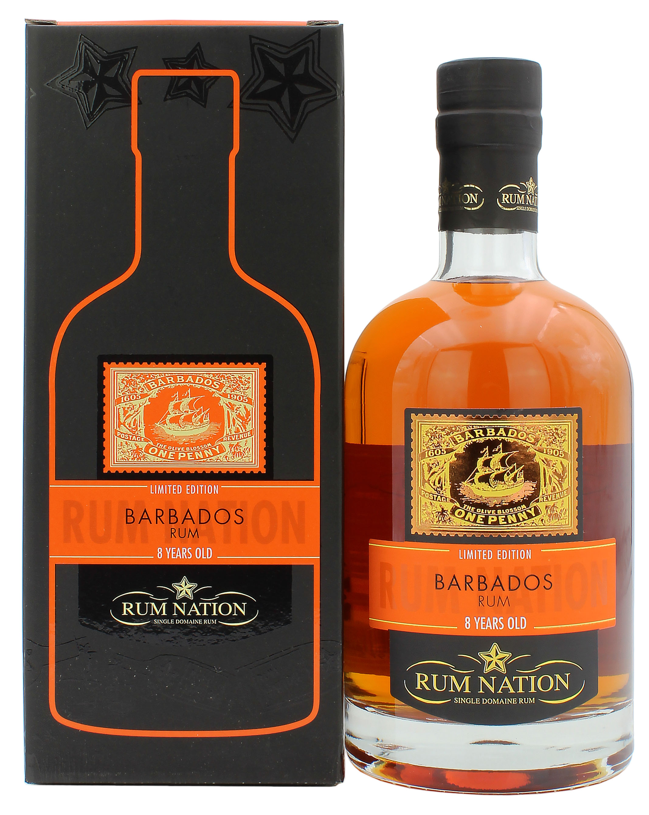 Rum Nation Barbados 8 Jahre 40.0% 0,7l