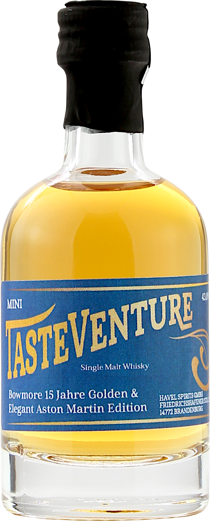 Miniatur Bowmore 15 Jahre Golden & Elegant Aston Martin Edition Tasteventure 43.0% 0,05l