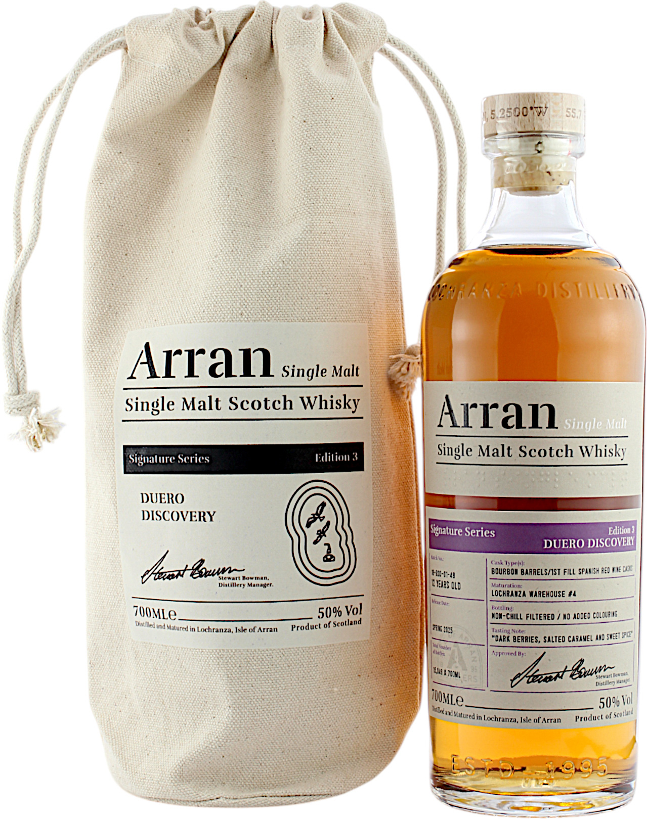 Arran 12 Jahre Signature Series Edition 3 Duero Discovery 2025 50.0% 0,7l