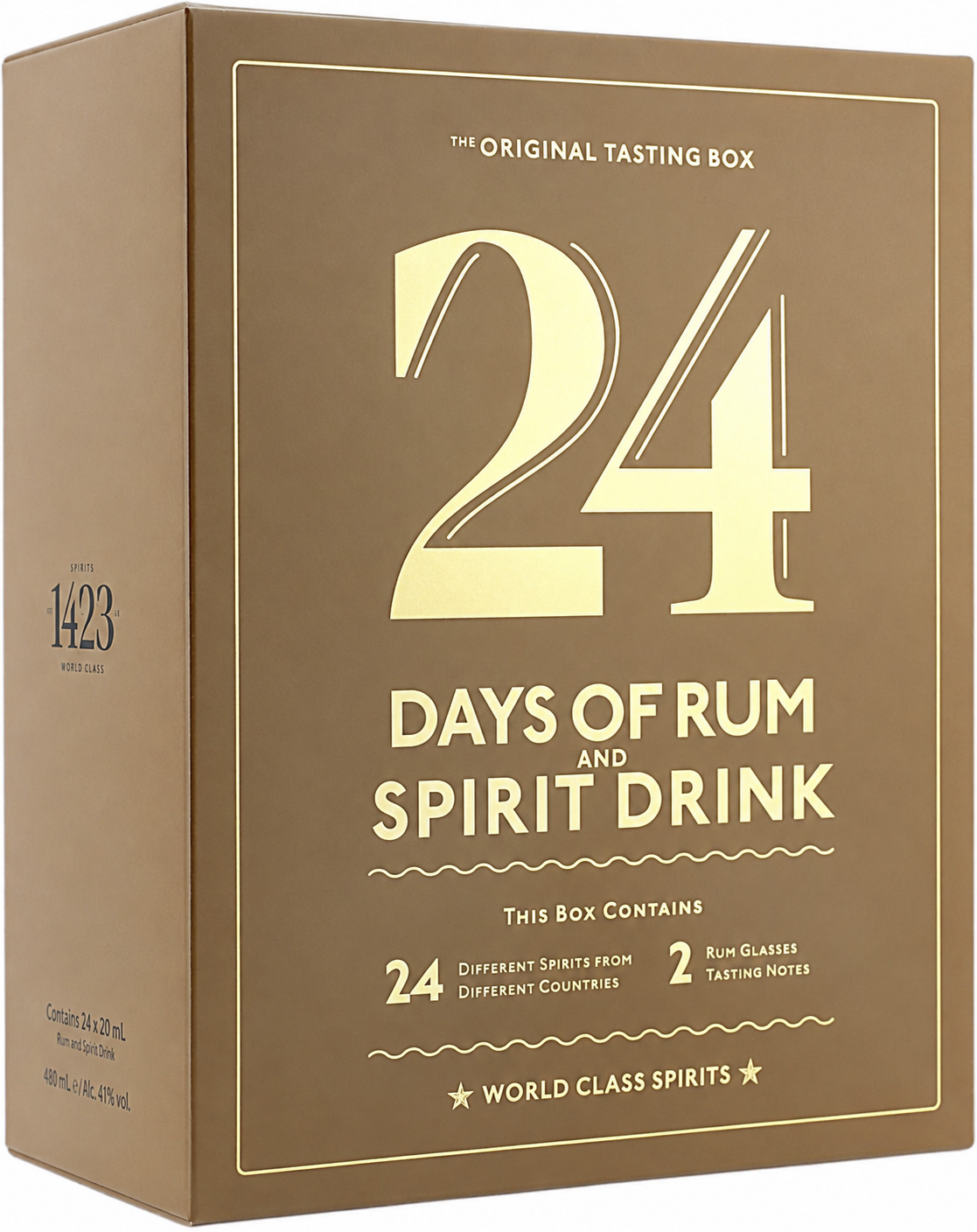 24 Days of Rum Kalender 2026 Mocha Edition mit 2 Nosing Gläsern 41.0% 0,48l