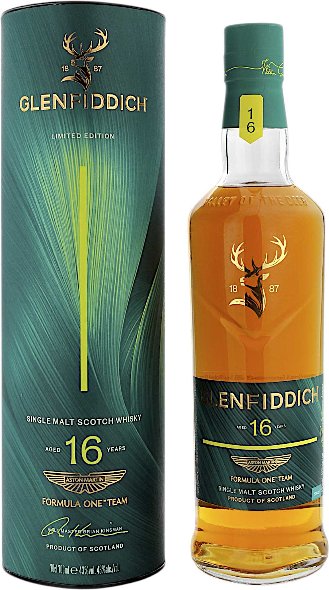 Glenfiddich 16 Jahre Aston Martin Formula One Team Release No.2 Limited Edition 2026 43.0% 0,7l