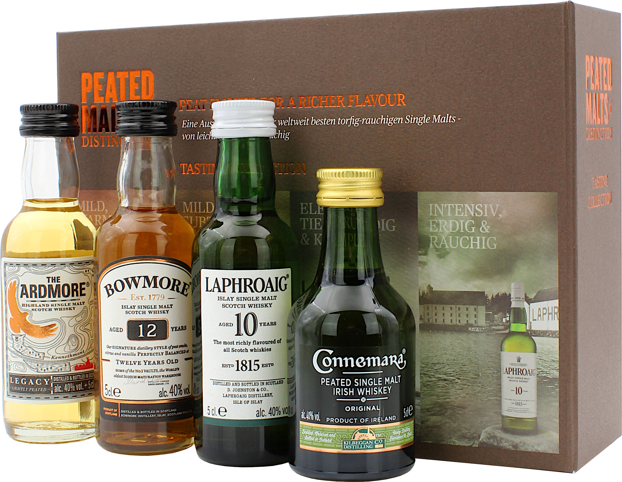 Peated Malts of Distinction Set 40.0% 4x50ml