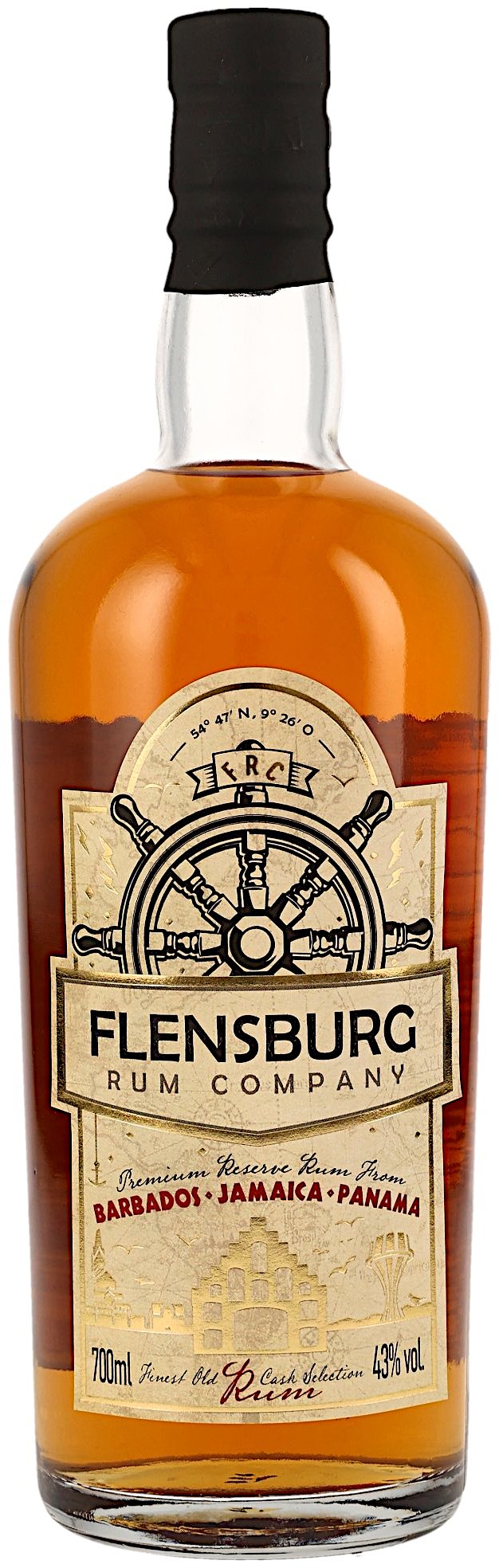 Barbados & Jamaica & Panama Flensburg Rum Company 43.0% 0,7l