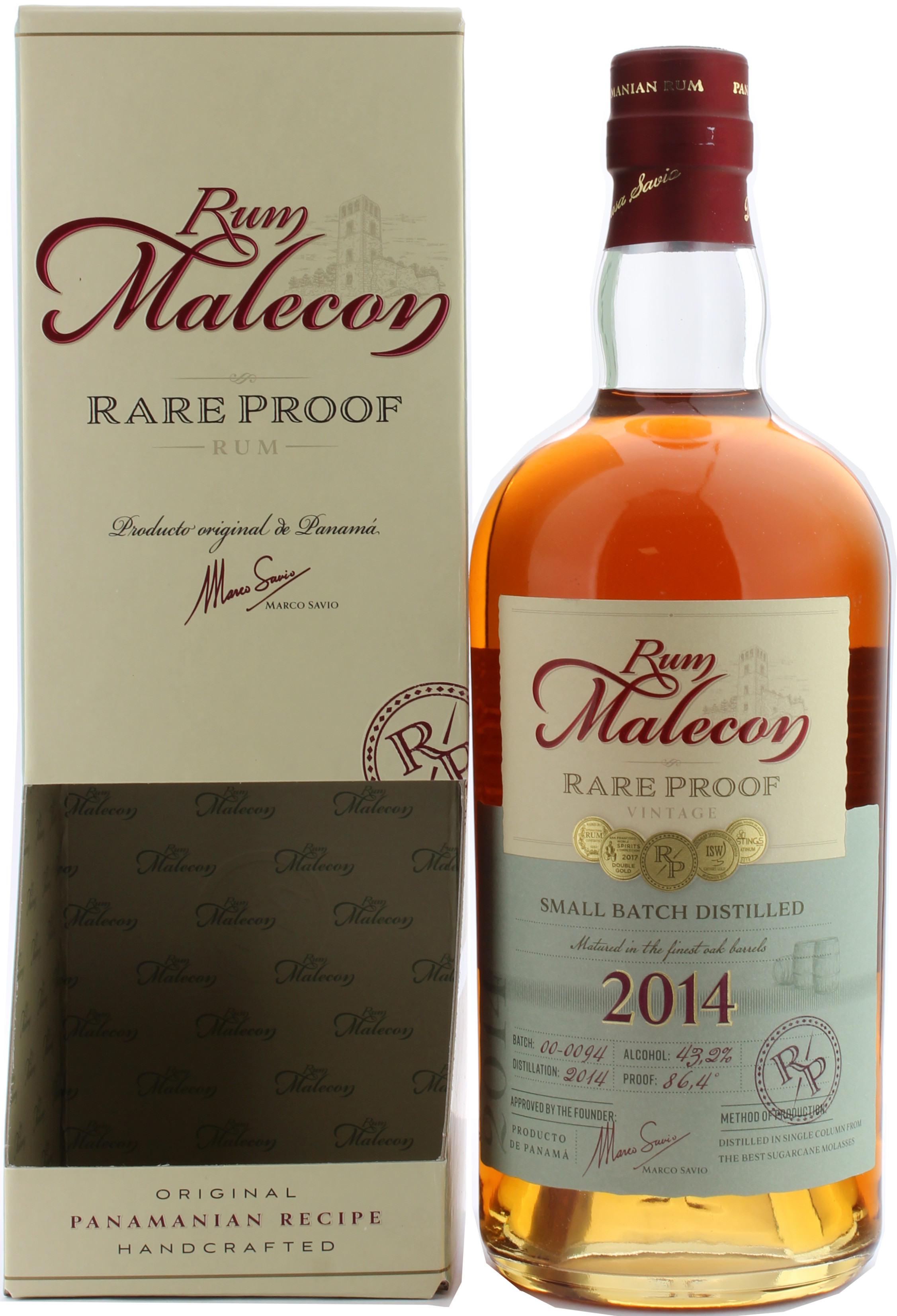 Malecon Rare Proof Rum Vintage 2014 43.2% 0,7l