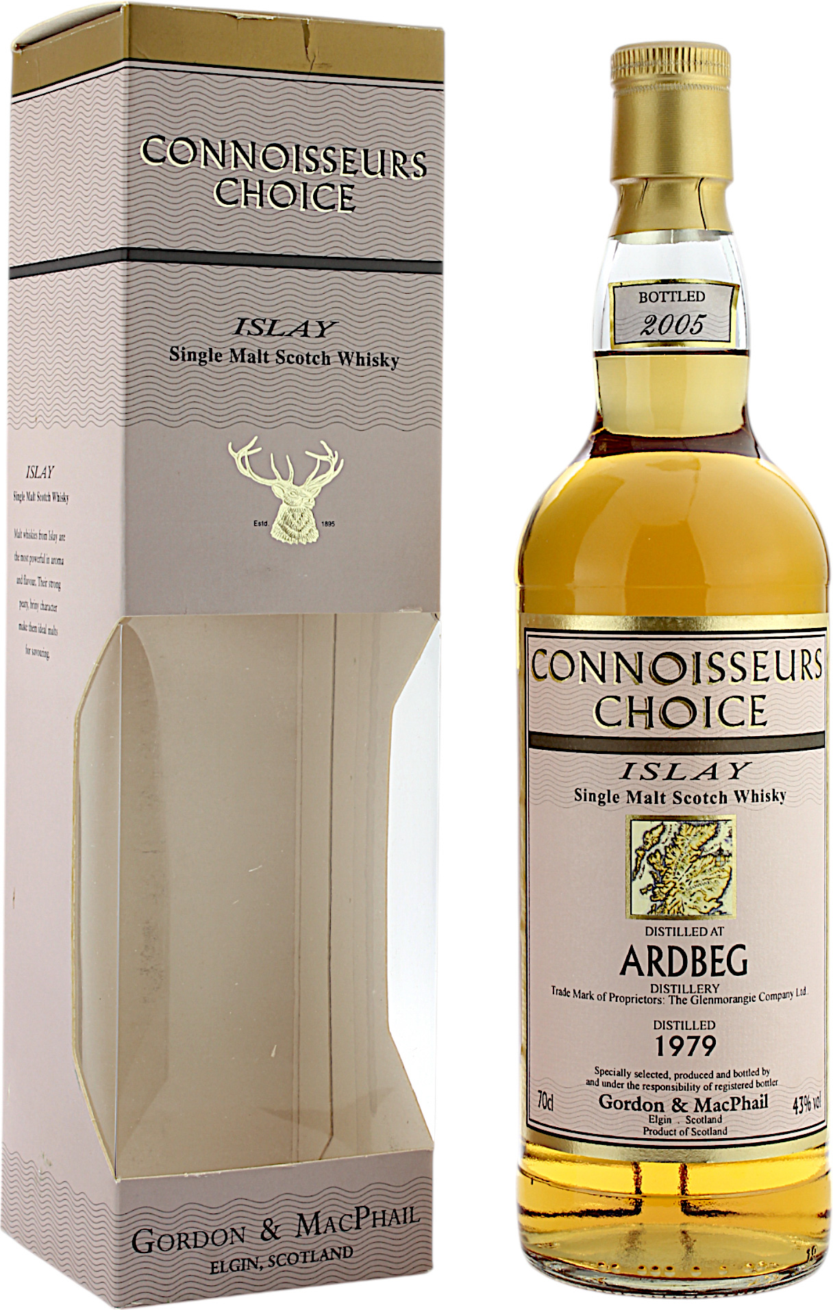 Ardbeg 26 Jahre 1979/2005 G&M Connoisseurs Choice 43.0% 0,7l Ardbeg 26 Jahre 1979/2005 G&M Connoisseurs Choice 43.0% 0,7l