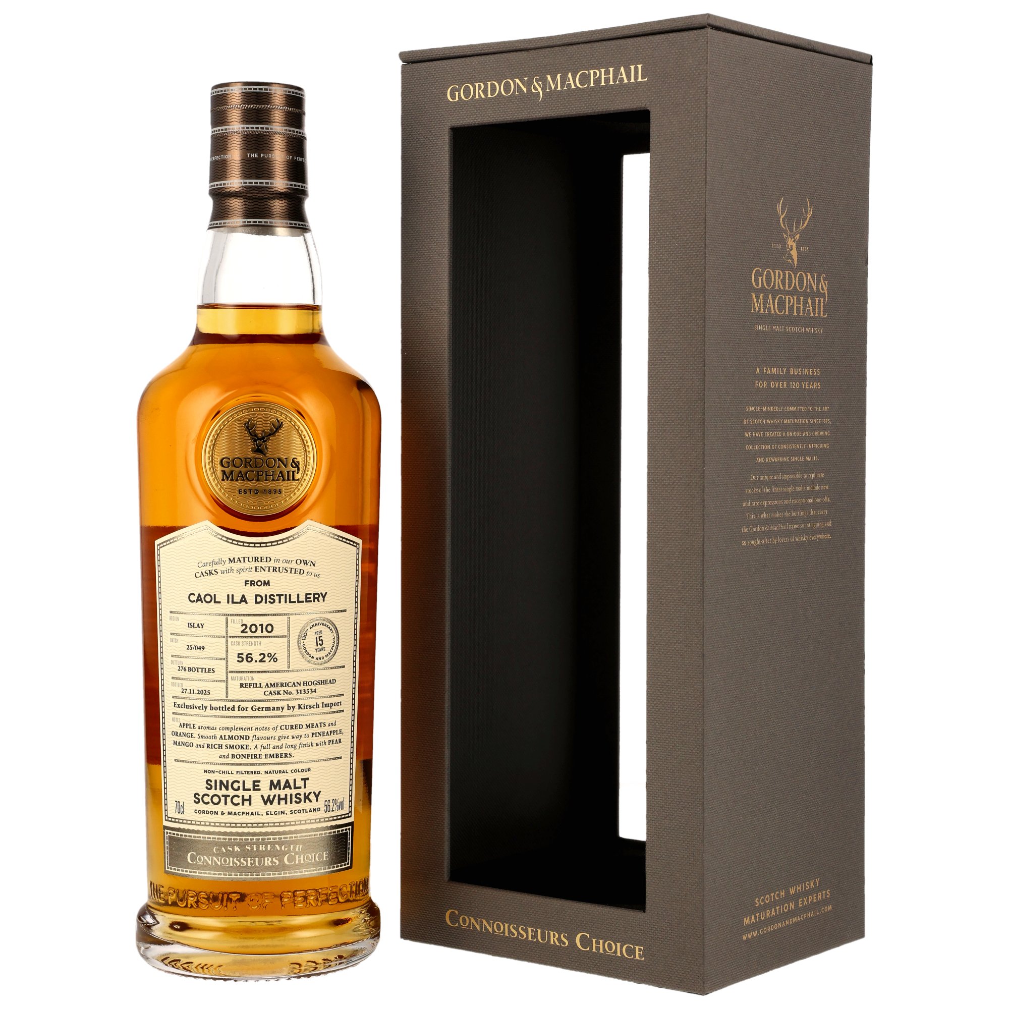 Caol Ila 15 Jahre 2010/2025 Refill American Hogshead #313534 G&M Connoisseurs Choice Kirsch 56.2% 0,7l