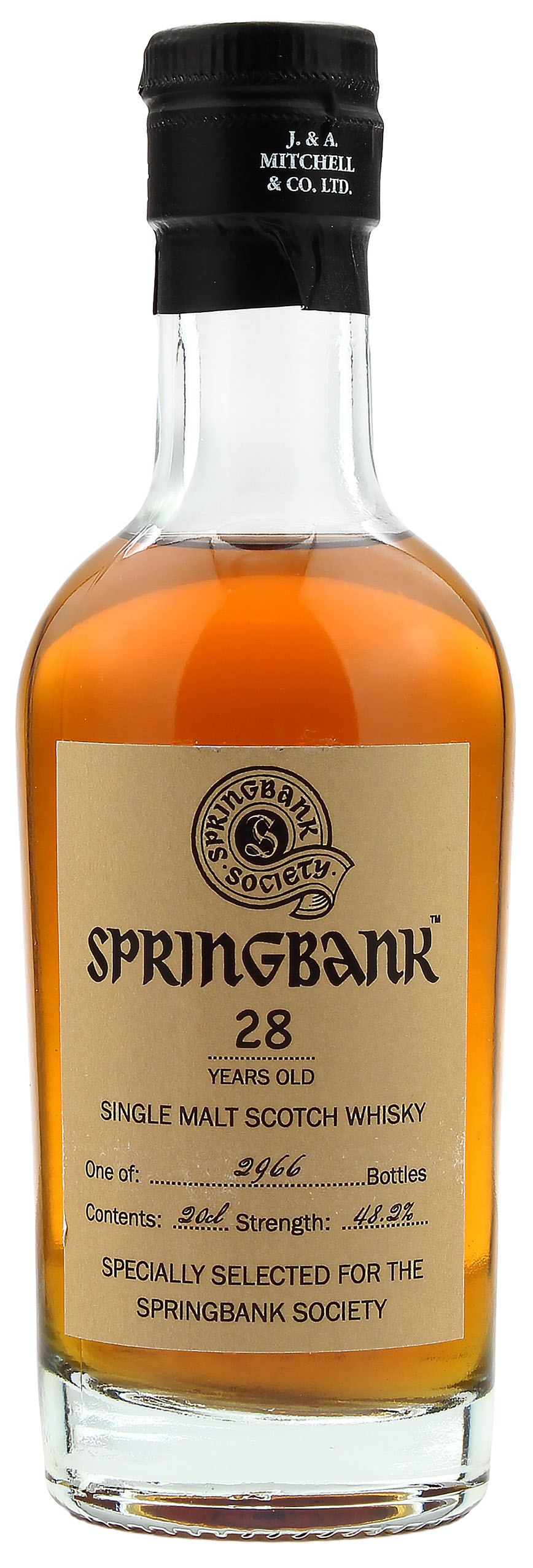 Springbank 28 Jahre 2021 Springbank Society 48.2% 0,2l