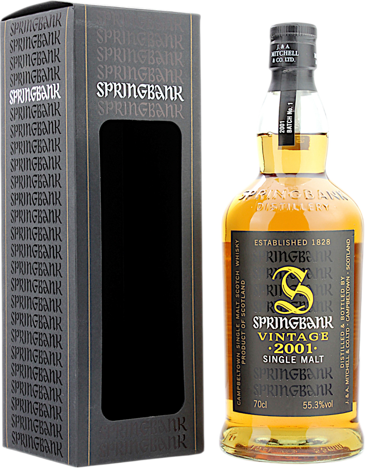 Springbank 8 Jahre Vintage 2001 Batch No. 1 55.3% 0,7l