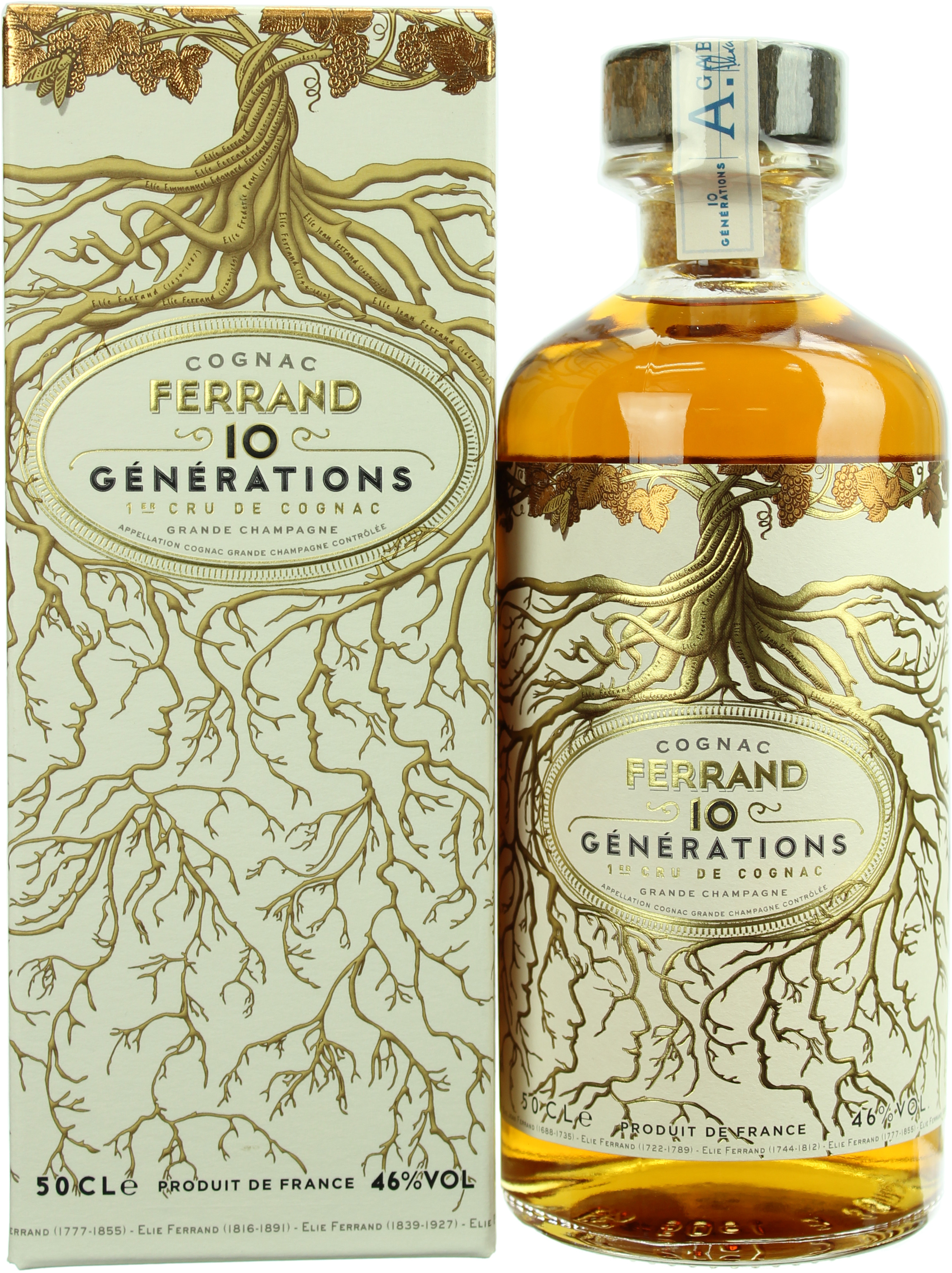 Pierre Ferrand Cognac 10 Generations 1er Cru Grande Champagne 46.0% 0,5l