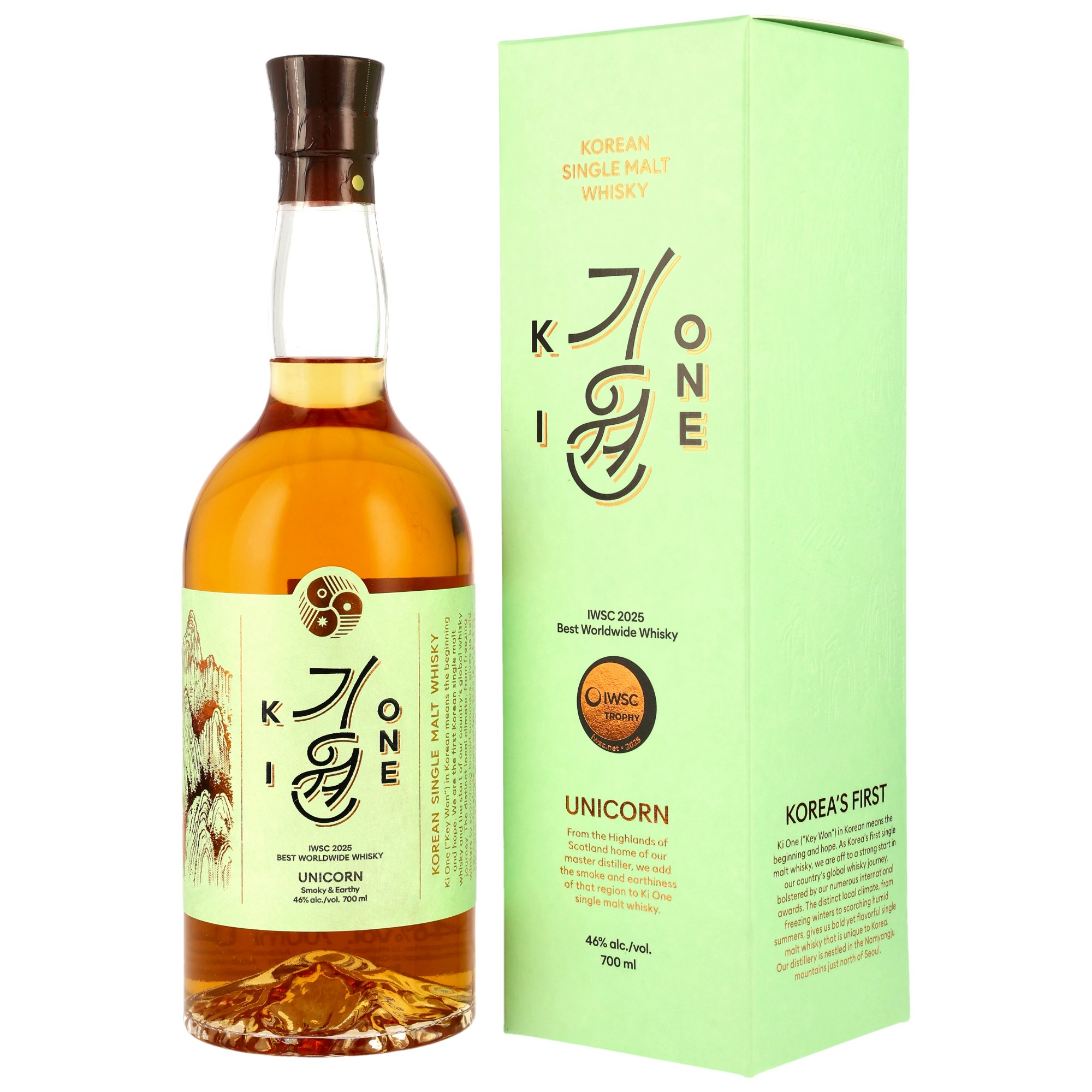 KI ONE Unicorn Korean Single Malt Whisky 46.0% 0,7l