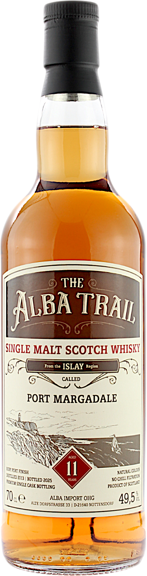 Port Margadale 11 Jahre 2013/2025 Ruby Port Cask Finish The Alba Trail 49.5% 0,7l