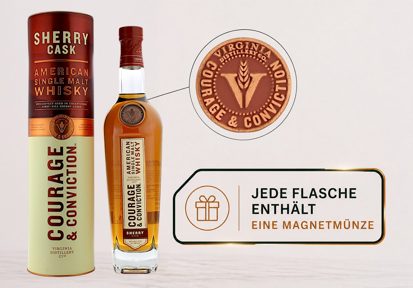 Courage & Conviction American Single Malt Sherry Cask 46.0% 0,7l