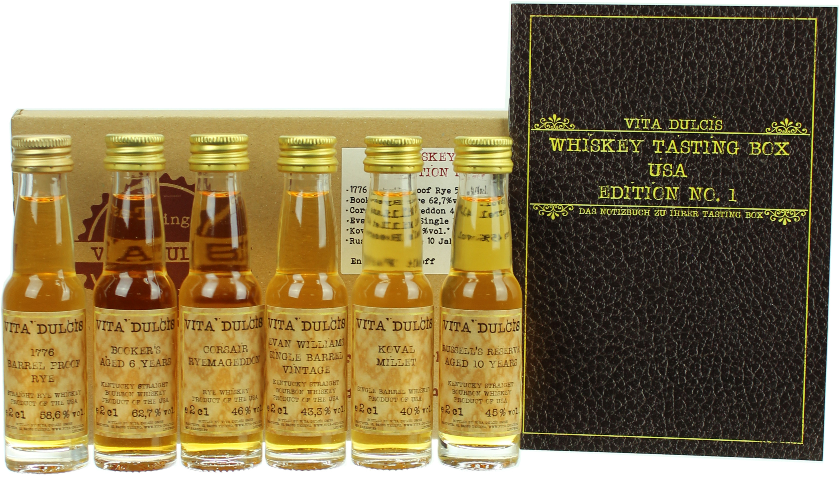 Whisky Tasting-Box "USA" 49,27% 6x20ml