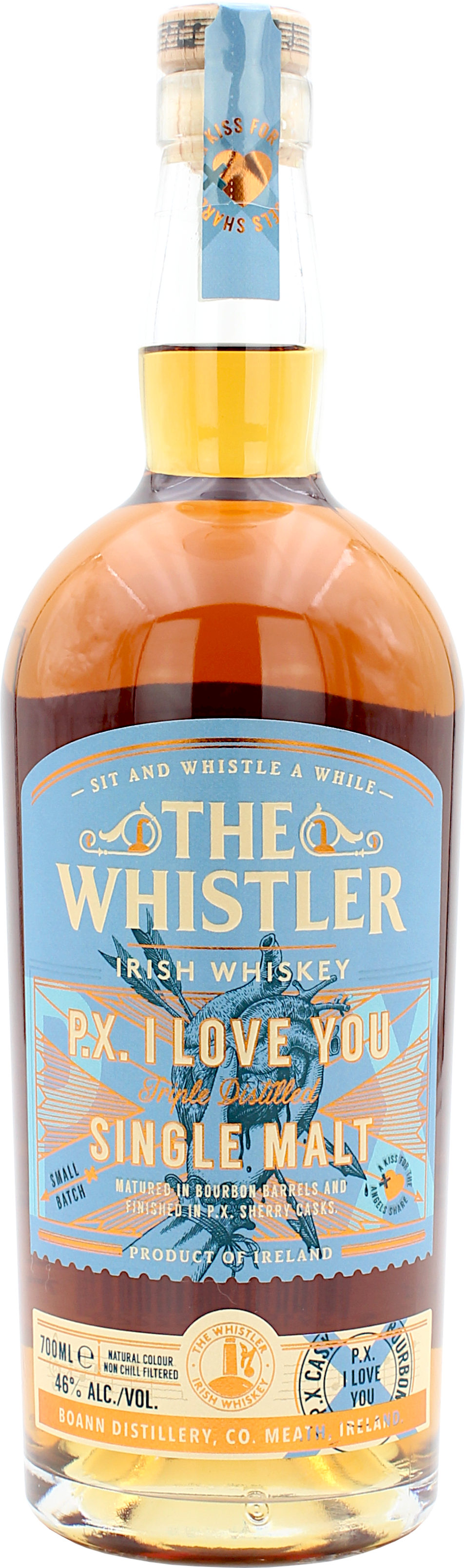 The Whistler P.X. I Love You Irish Single Malt 46.0% 0,7l