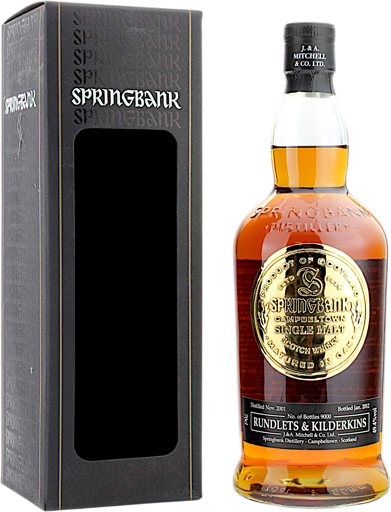 Springbank 2001/2012 Distillery Bottling Rundlets & Kilderkins 49.4% 0,7l