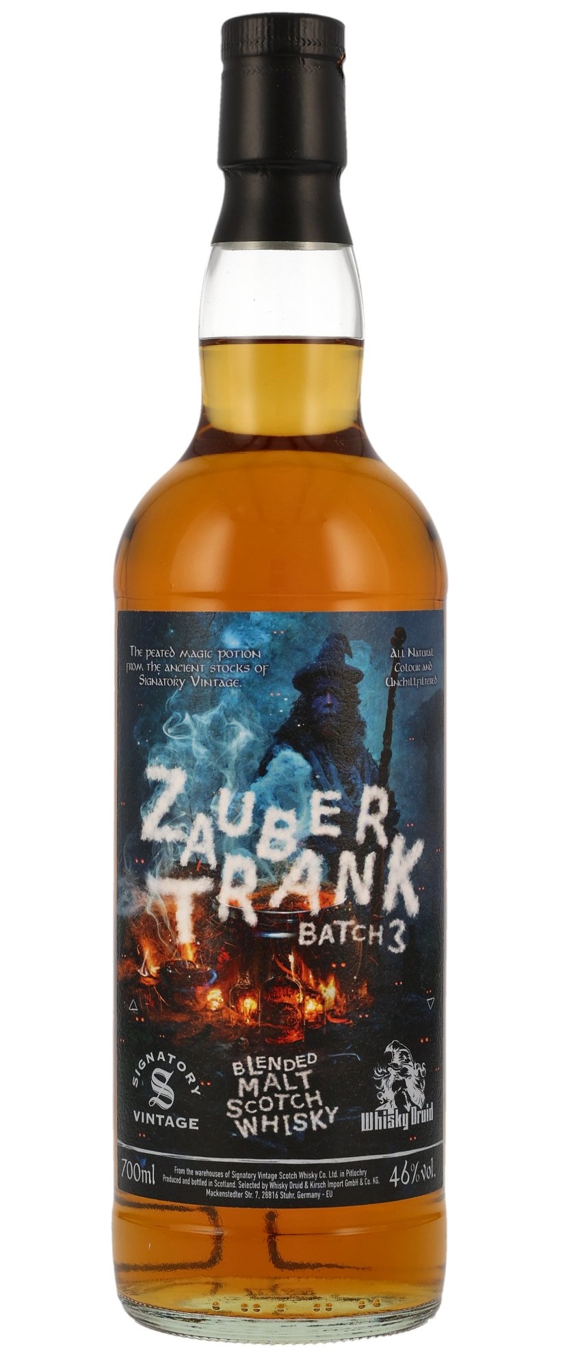 Zaubertrank Batch 3 Blended Malt Whisky Druid 46.0% 0,7l