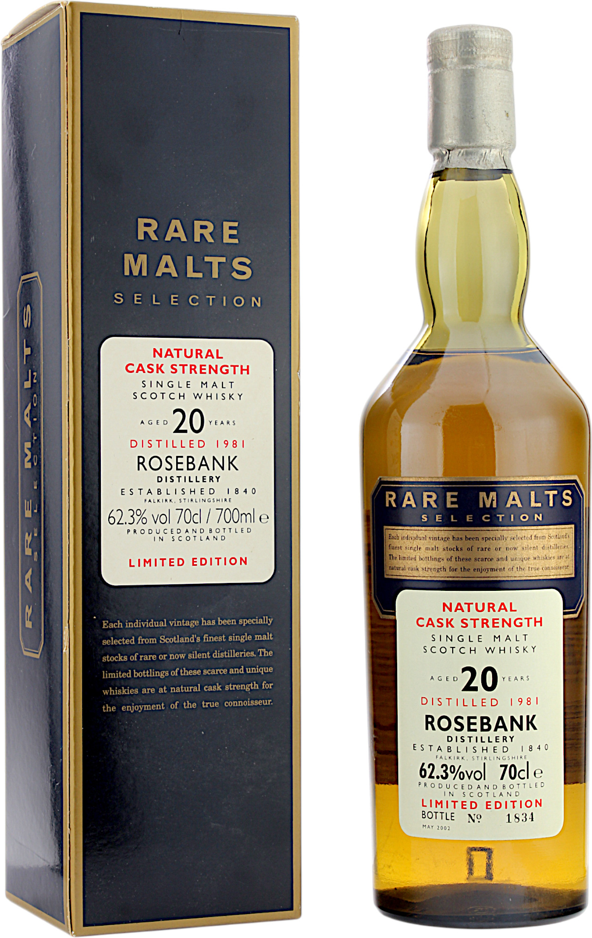 Rosebank 20 Jahre 1981/2002 Rare Malts Selection 62.3% 0,7l