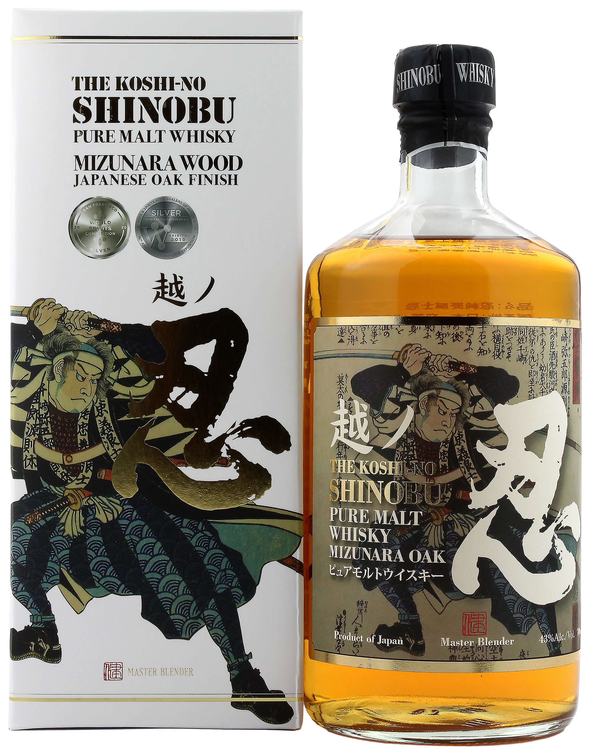 The Koshi-No Shinobu Pure Malt Whisky 43.0% 0,7l