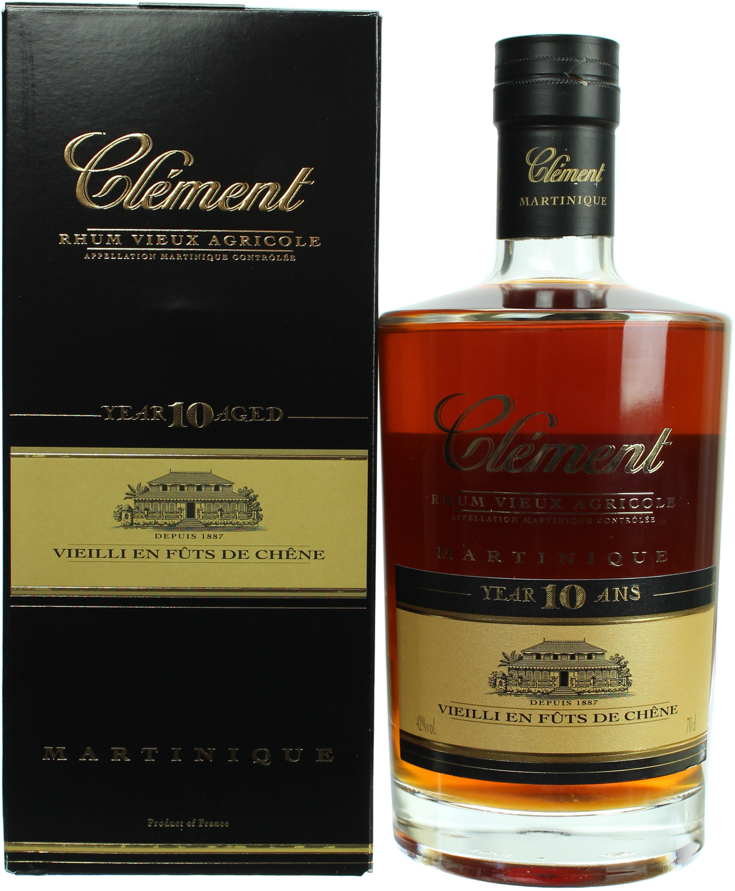 Clement Rhum 10 Jahre 42.0% 0,7l