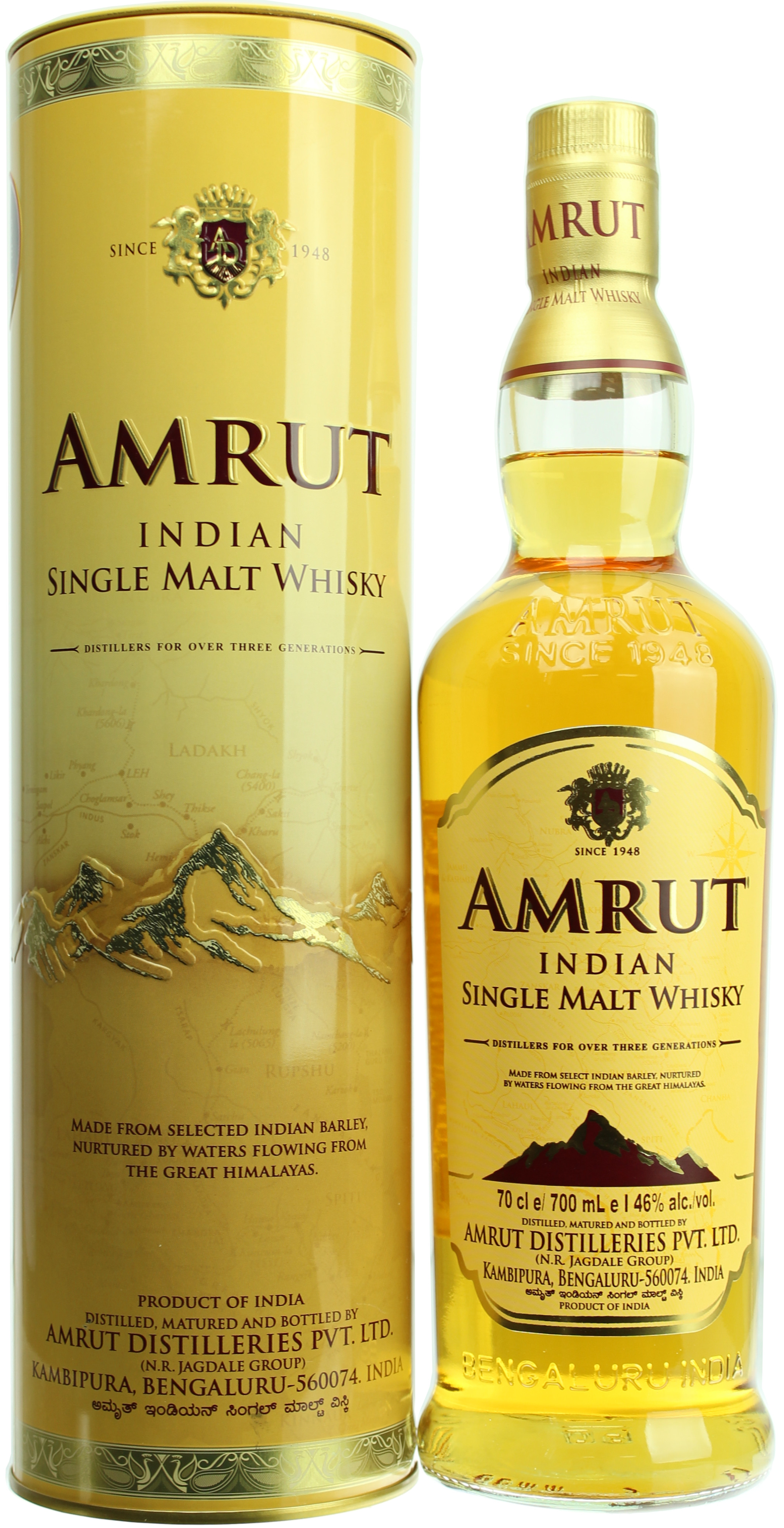 Amrut Single Malt (Indien) 46.0% 0,7l
