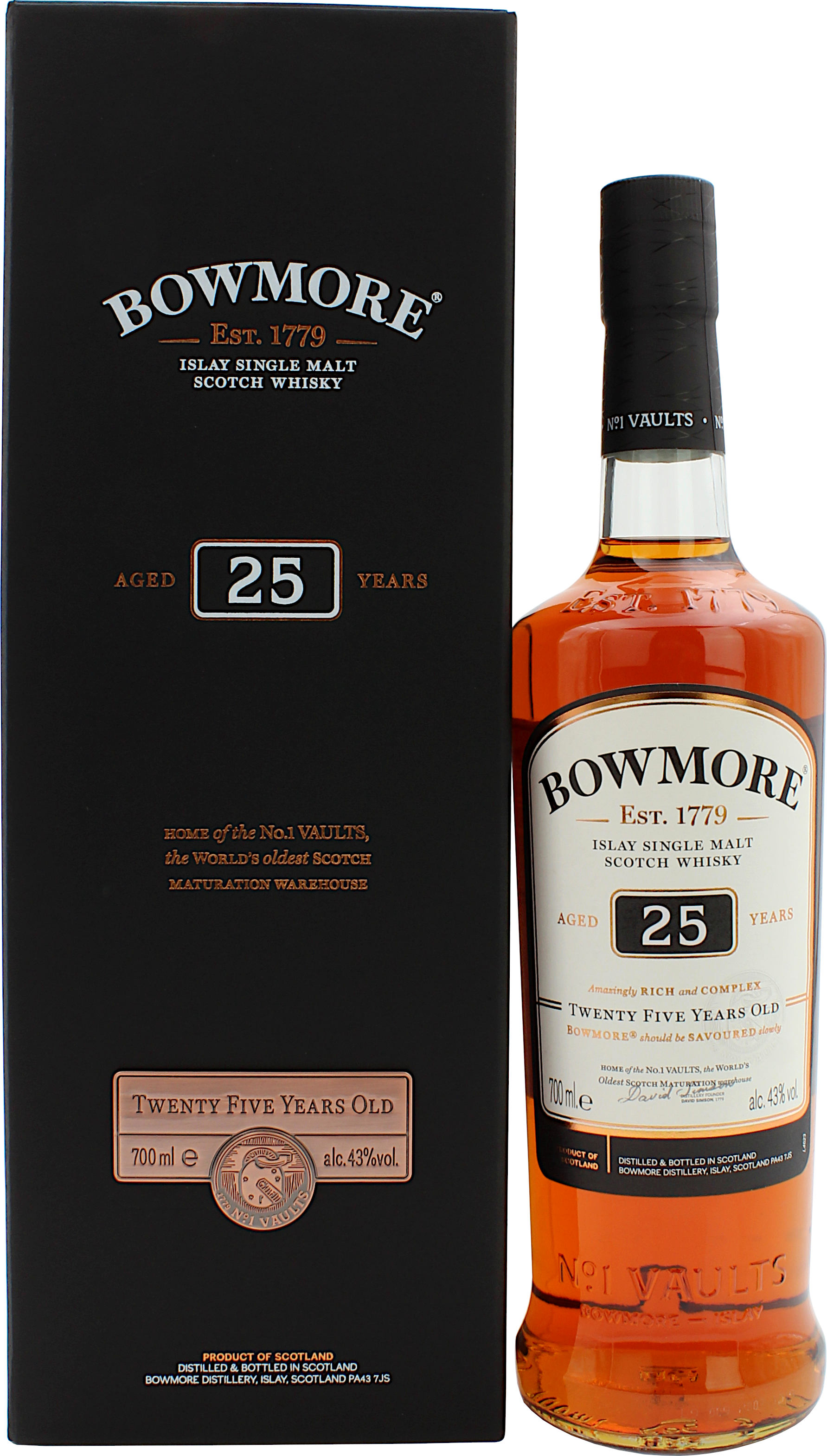 Bowmore 25 Jahre 43.0% 0,7l