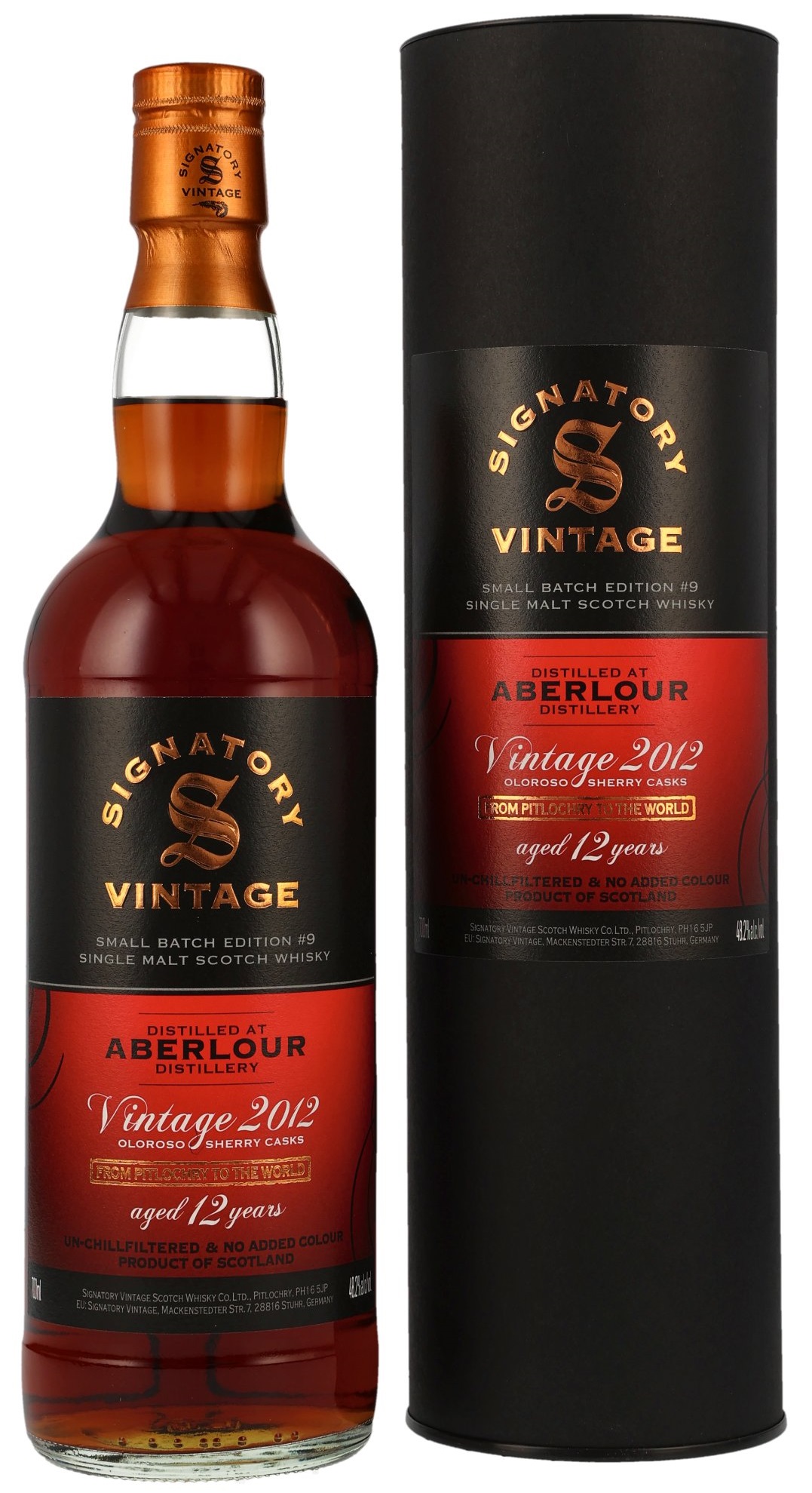 Aberlour 12 Jahre 2012/2024 Sherry Cask Signatory Small Batch Edition 9 48.2% 0,7l