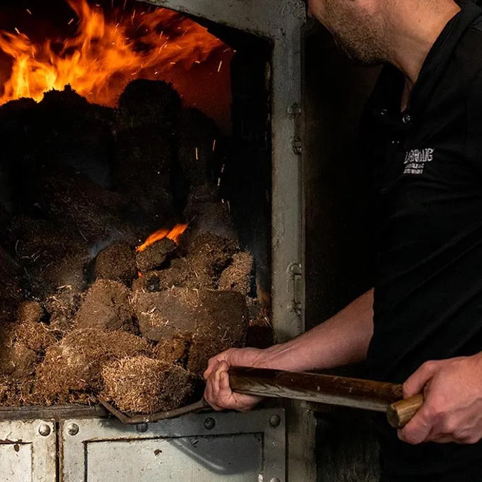 Laphroaig Torf vor dem Feuer