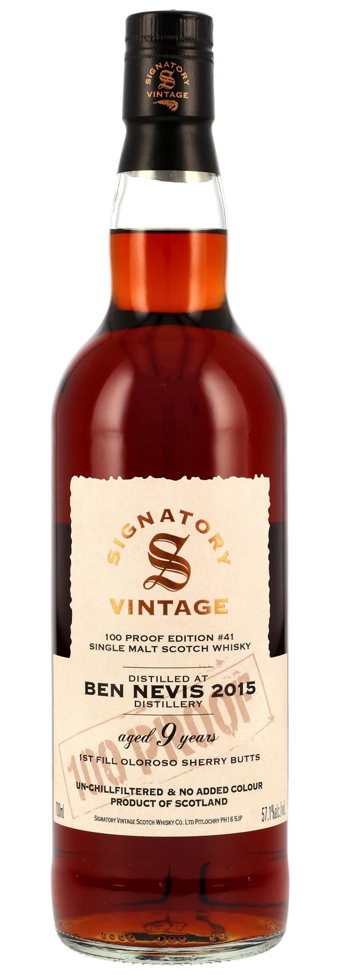 Ben Nevis 9 Jahre 2015/2025 Signatory 100 Proof Edition #41 57.1% 0,7l