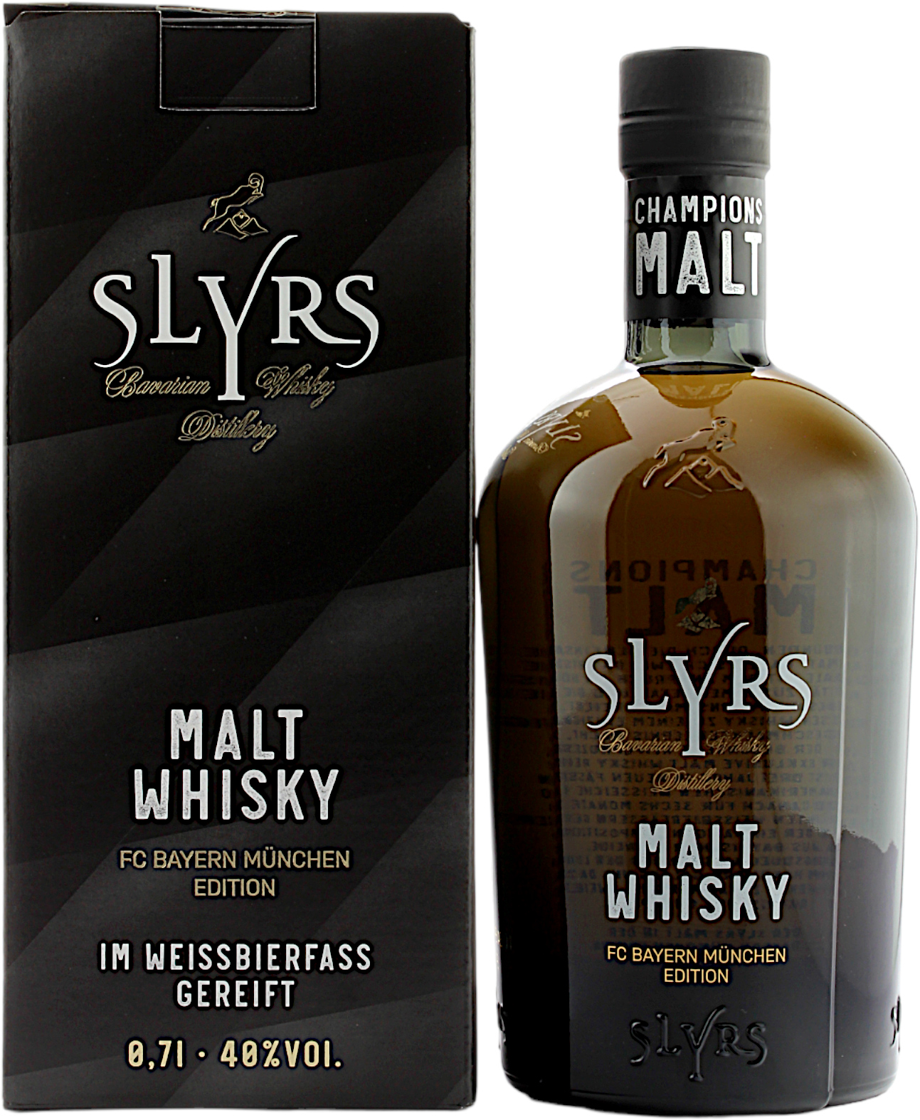 Slyrs Champions Malt Whisky FC Bayern München Edition 40.0% 0,7l