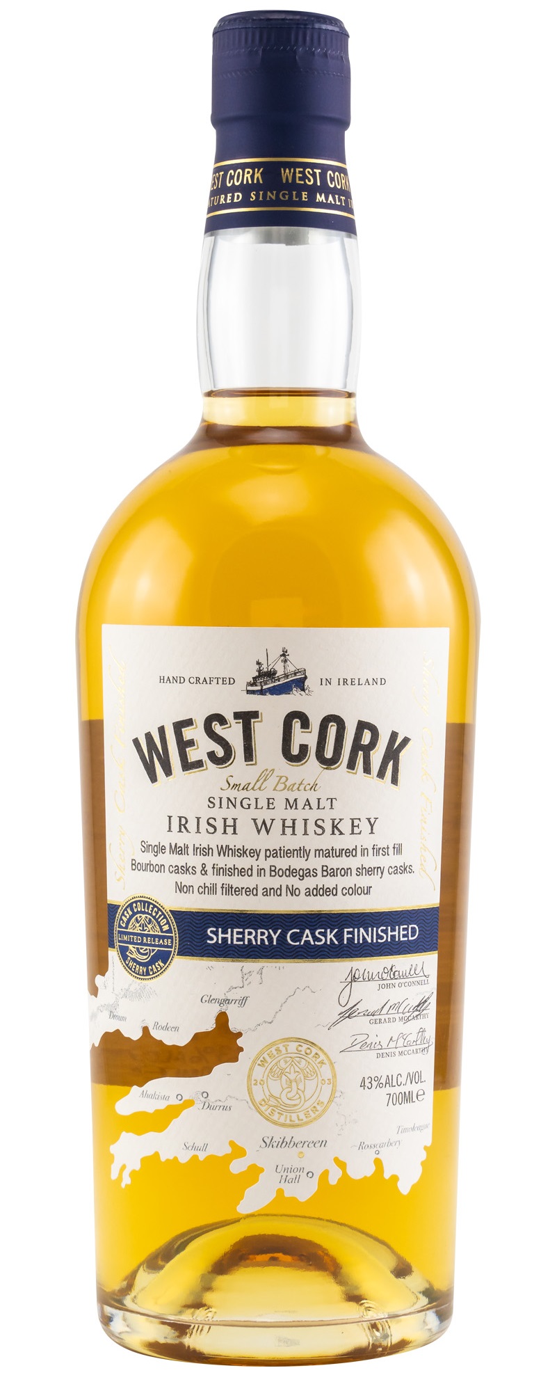 West Cork Sherry Cask Finish 43.0% 0,7l