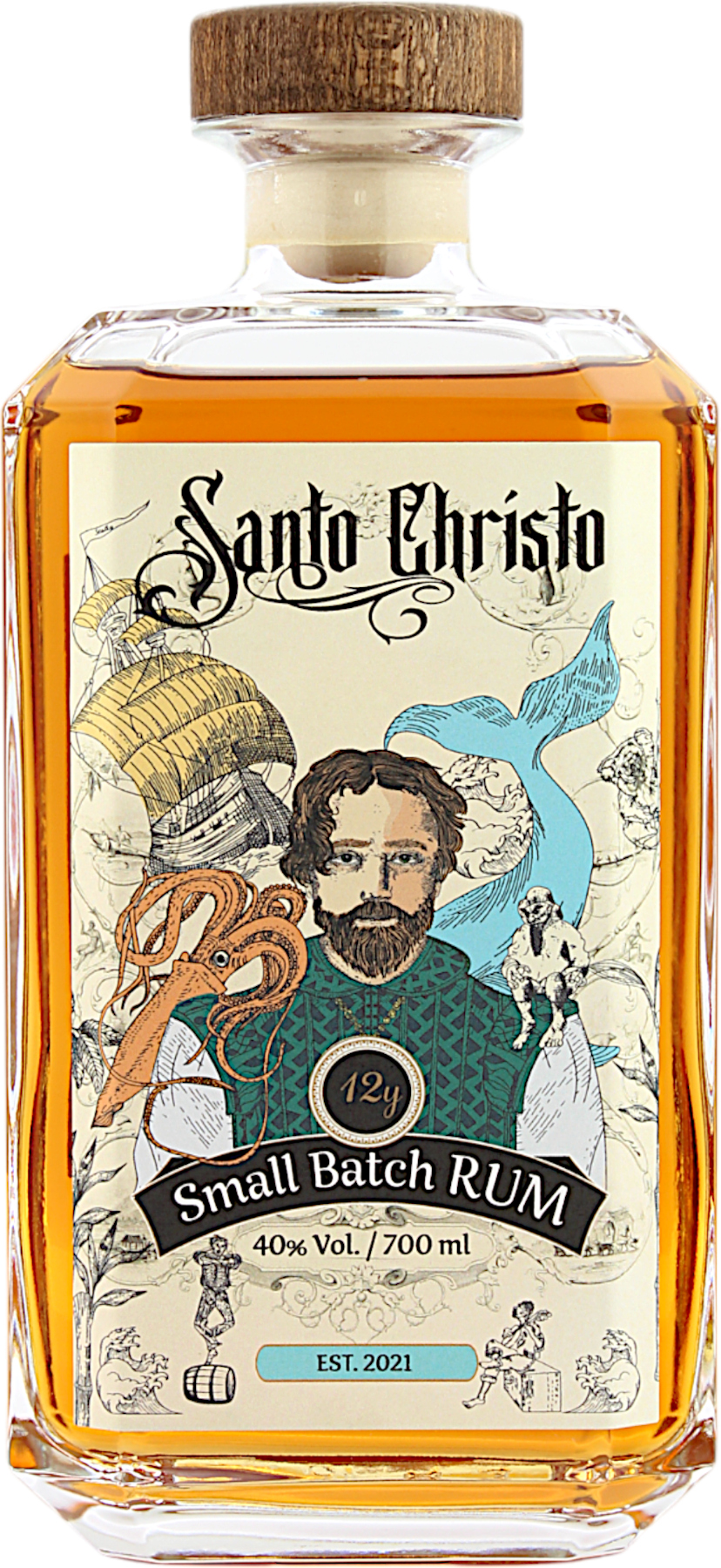 Santo Christo 12 Jahre Small Batch Rum 40.0% 0,7l