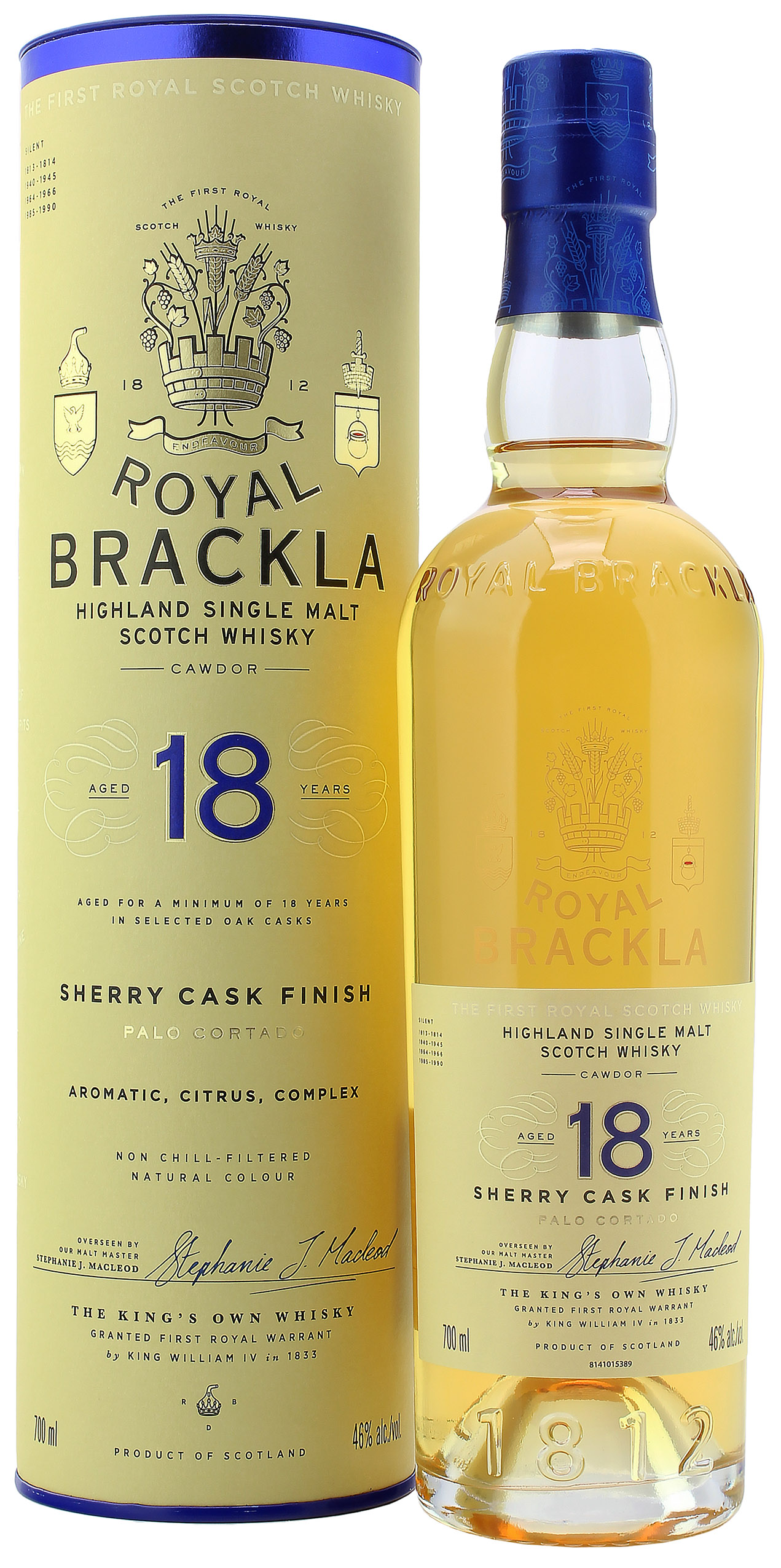 Royal Brackla 18 Jahre Sherry Cask Finish 46.0% 0,7l