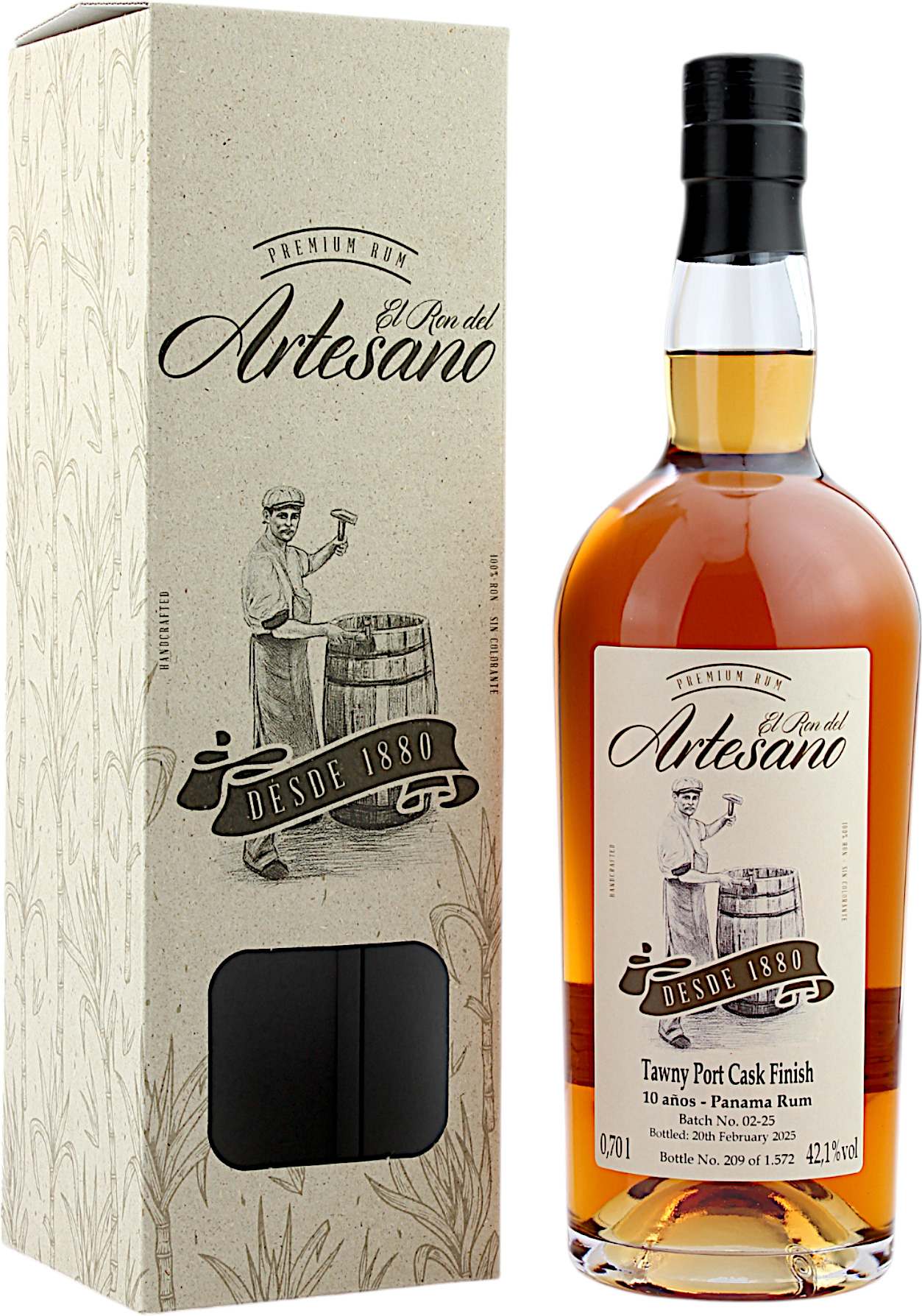 El Ron del Artesano 10 Jahre Tawny Port Cask Finish 42.1% 0,7l