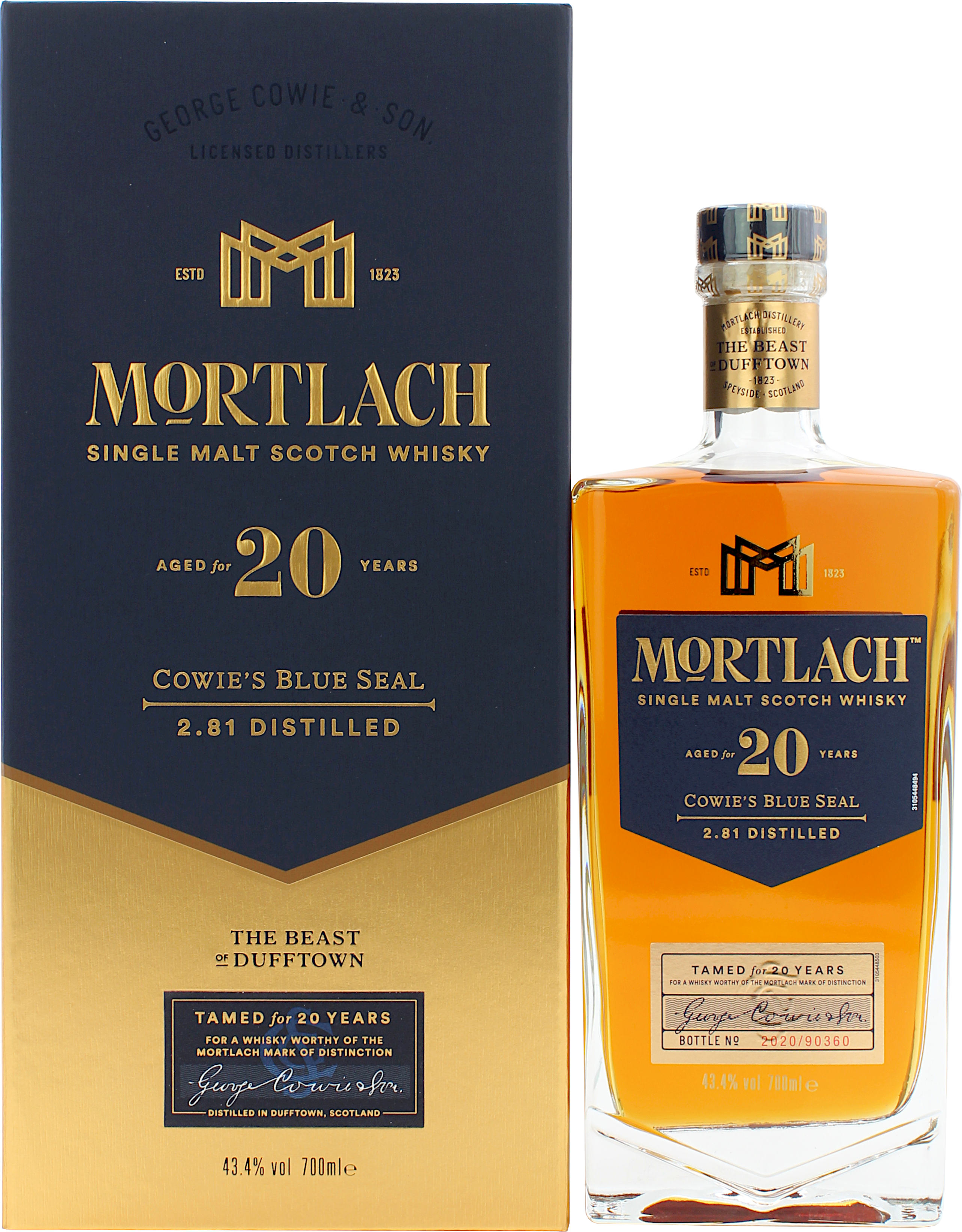Mortlach 20 Jahre Cowie's Blue Seal 43.4% 0,7l