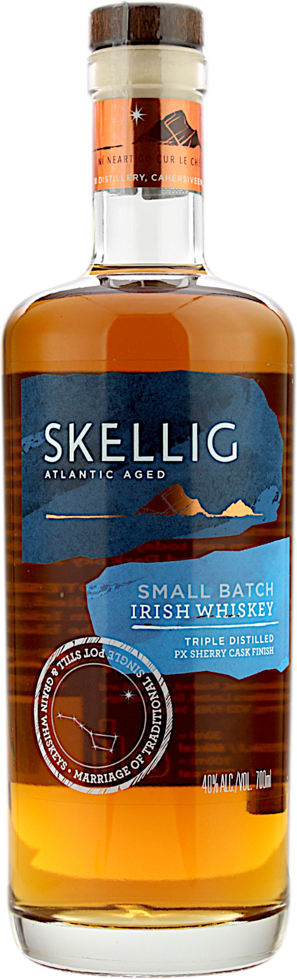 Skellig Small Batch Irish Whiskey PX Sherry Cask Finish 40.0% 0,7l