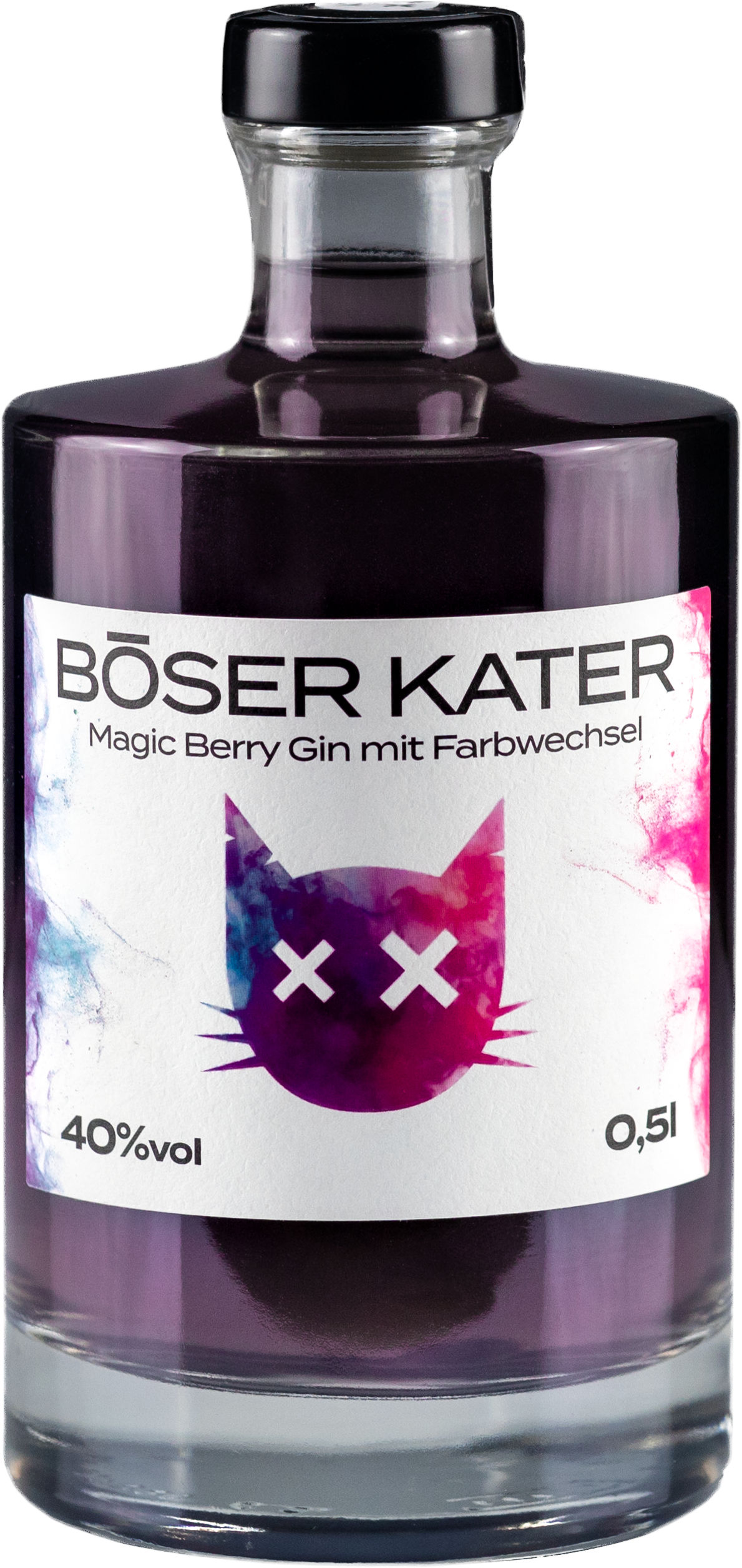 Böser Kater Magic Berry Gin mit Farbwechsel 40.0% 0,5l
