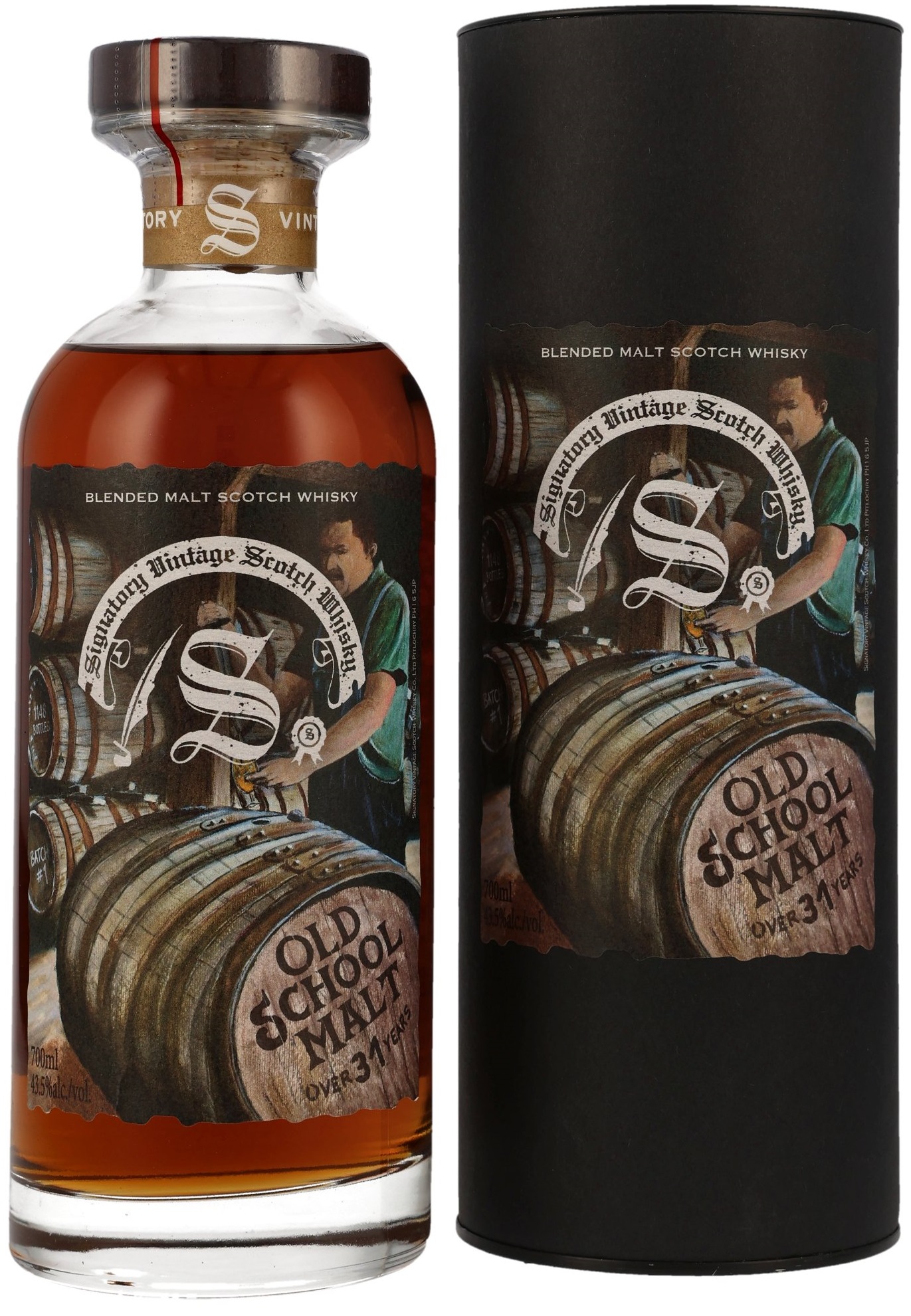 Old School Malt 31 Jahre Signatory Vintage Blended Malt Scotch Whisky 43.5% 0,7l