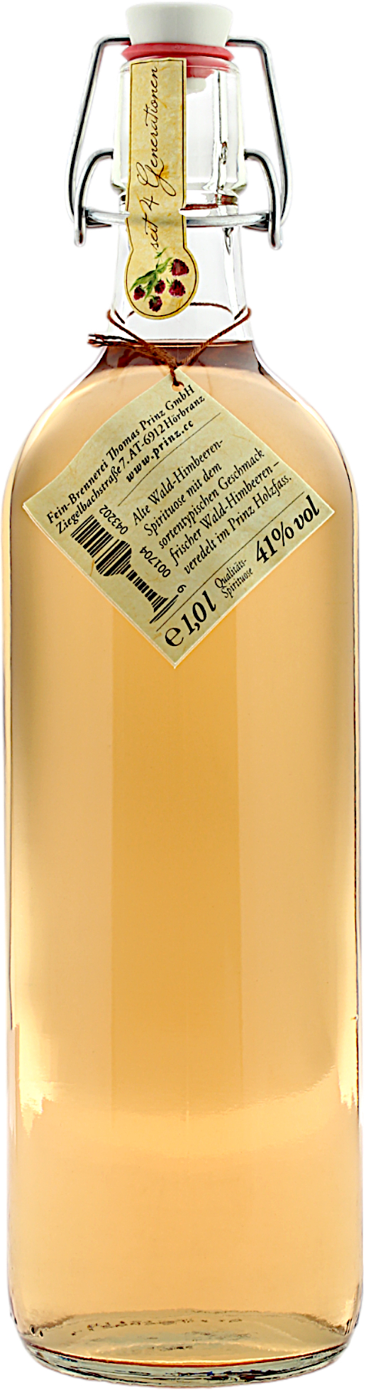 Prinz Alte Wald-Himbeere 41.0% 1 Liter