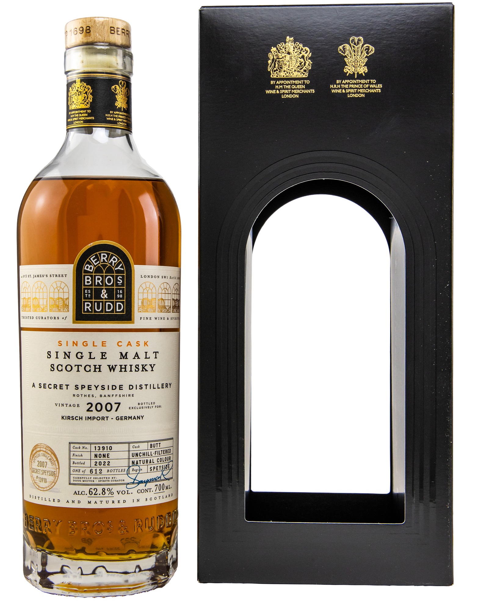 Secret Speyside 2007/2022 Single Cask Berry Bros. & Rudd 62.8% 0,7l