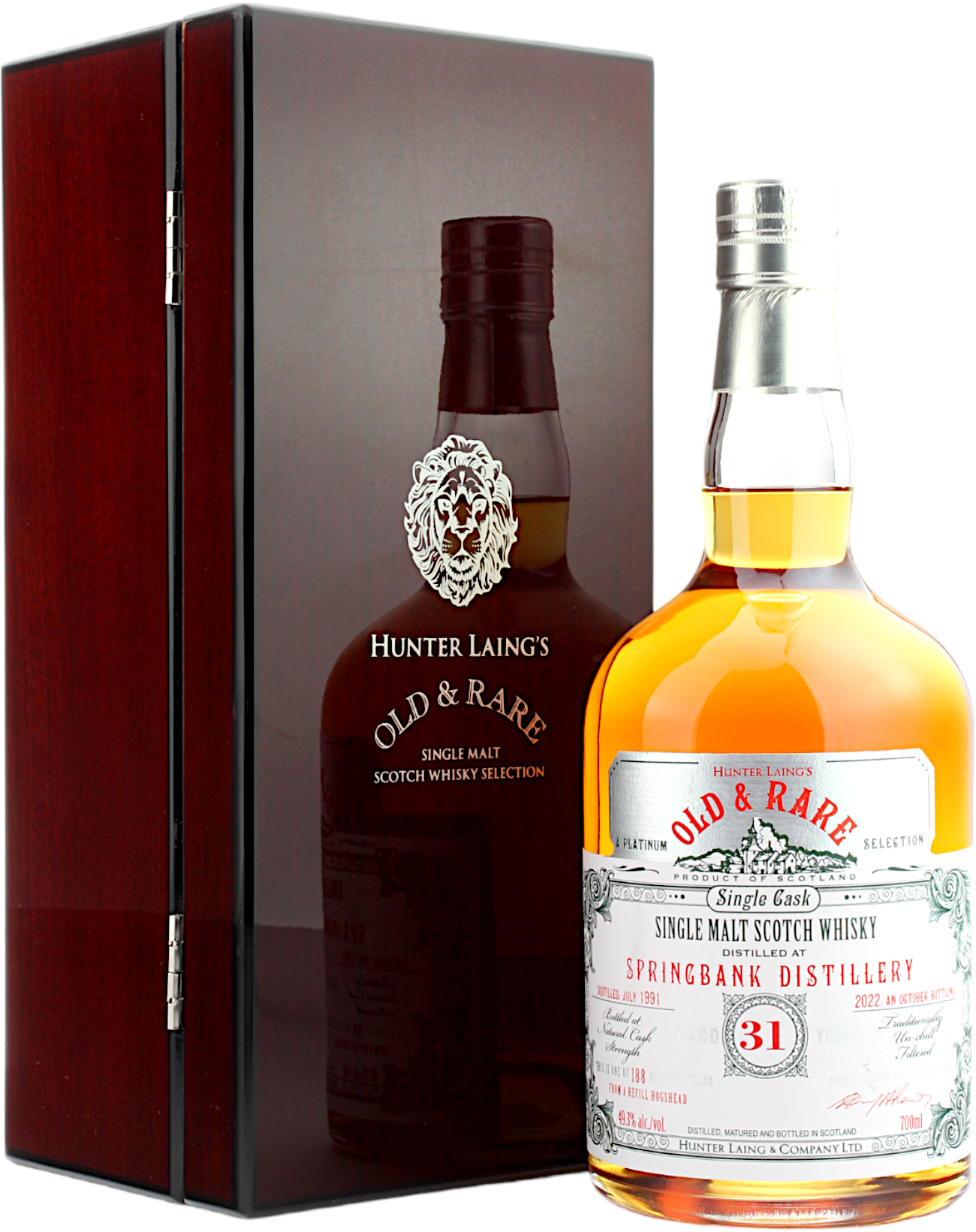 Springbank 31 Jahre 1991/2022 Old and Rare Hunter Laing 49.3% 0,7l
